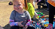 Mariah joined the competition — help win amazing prizes! blanket, building_blocks, child, colorful, family, grass, magnetic_tiles, outdoor, picnic, pink_shoes, playground, playtime, portrait, red_hair, second_child, smiling, stroller, sunny, toddler, toys