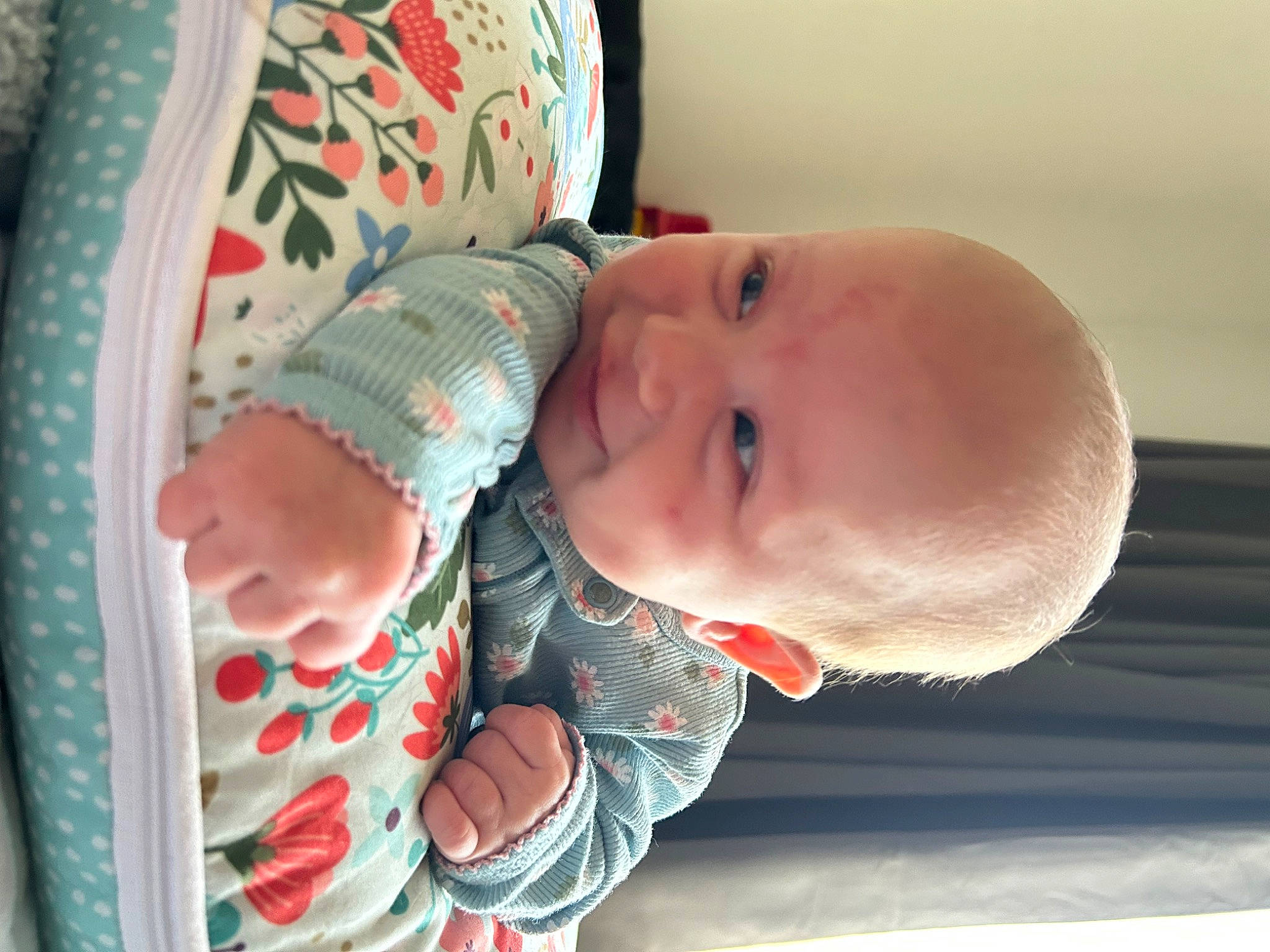 Anabella joined the competition — help win amazing prizes! arm, baby, baby_products, baby_toddler_clothing, cheek, child, clothing, comfort, eye, facial_expression, finger, hand, head, linens, mouth, nose, person, skin, sleeve, textile