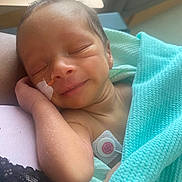 Kingston joined the competition — help win amazing prizes! baby, blanket, child, closeup, comfort, cute, face, hand, hospital, indoors, infant, medical_tube, newborn, peaceful, person, resting, skin, sleeping, smiling, soft