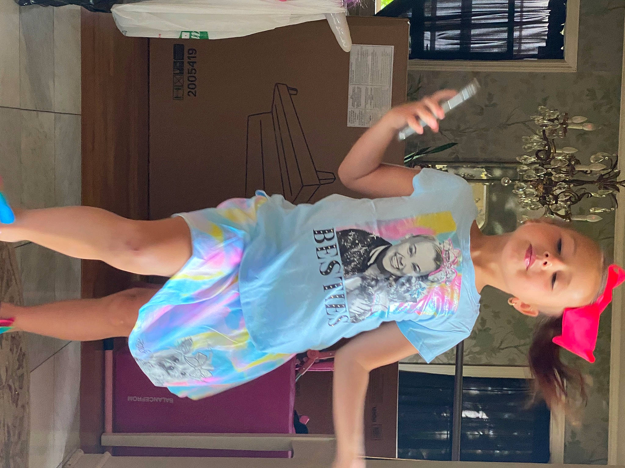 Kirsten joined the competition — help win amazing prizes! child, fun, joy, person, pink, vacation