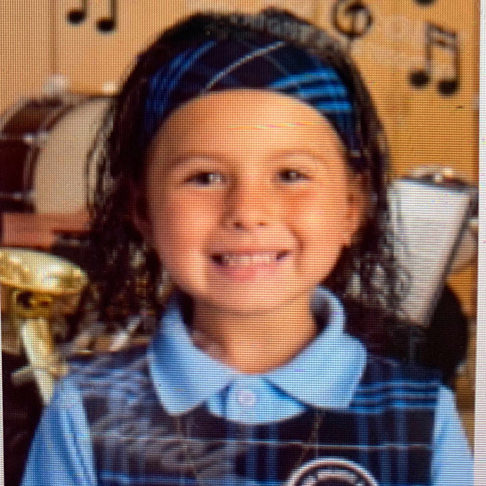 Kirsten is registered to the contest to win money with this photo: cheek, child, cool, design, fun, girl, hair_accessory, head, headgear, joy, pattern, person, plaid, portrait, product, smile, tartan, textile, toddler