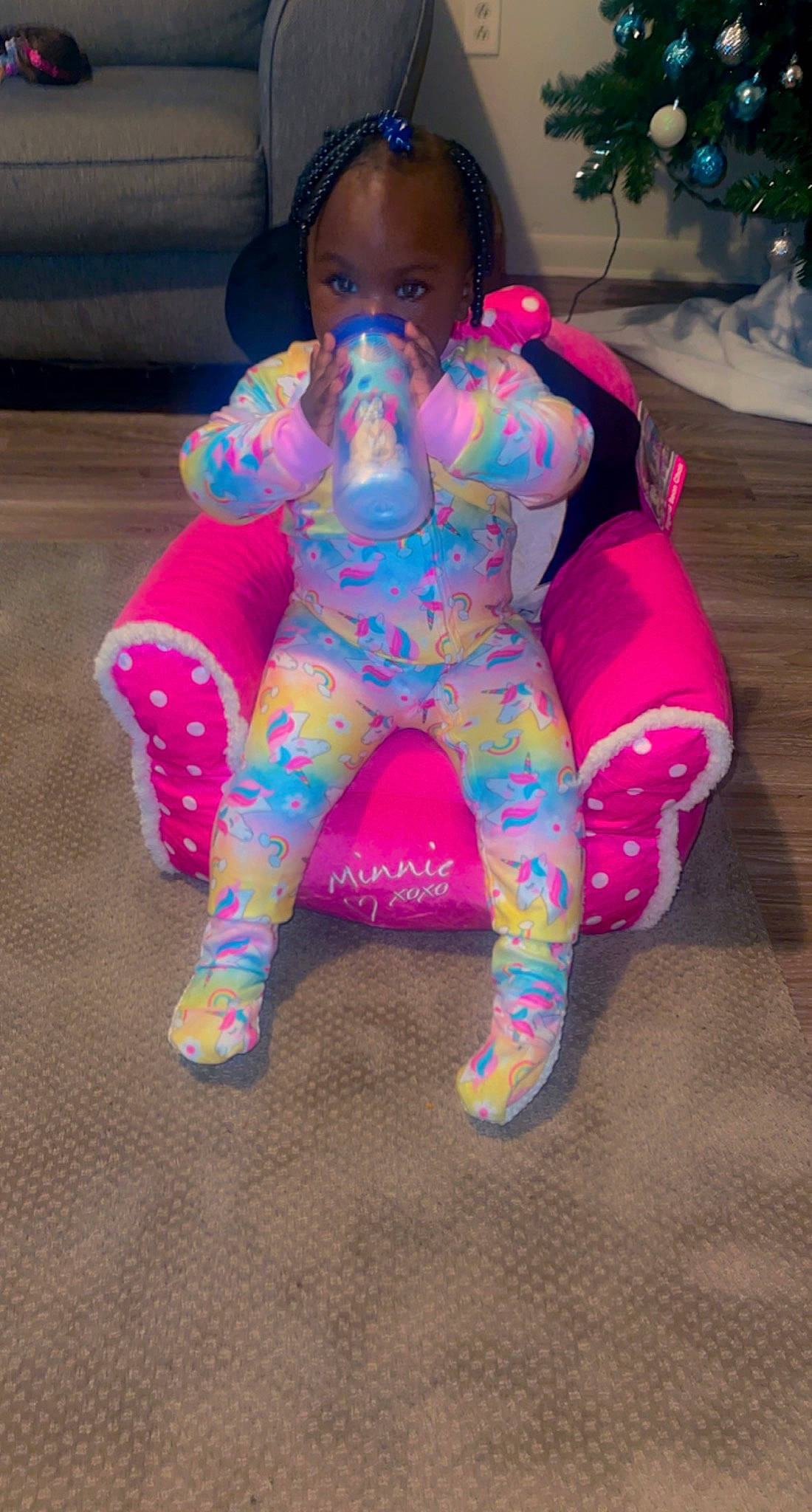 Anyla is registered to the contest to win money with this photo: baby, baby_toddler_clothing, child, costume, electric_blue, event, fun, head, human_leg, knee, magenta, pattern, person, personal_protective_equipment, pink, purple, sitting, sleeve, sportswear, thigh