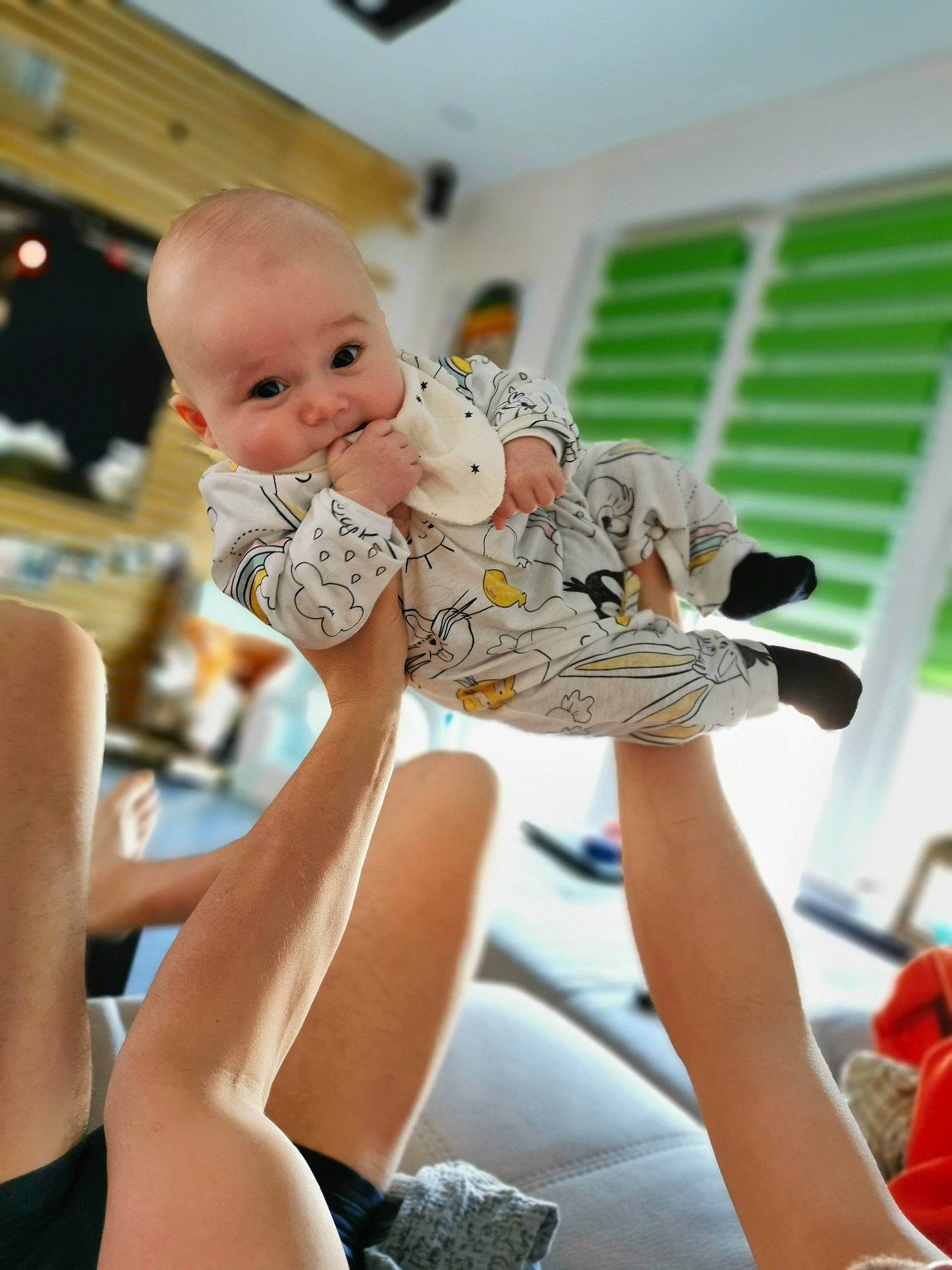 Leeway participe au concours pour gagner de l'argent avec cette photo : baby, barefoot, blond, child, comfort, event, fashion_accessory, foot, fun, happy, headpiece, human_leg, leisure, person, play, room, sitting, sportswear, stuffed_toy, thigh