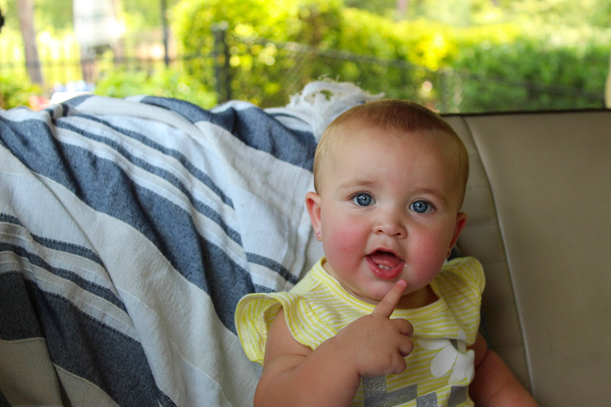 Evie joined the competition — help win amazing prizes! baby, cheek, child, eye, head, person, skin, toddler