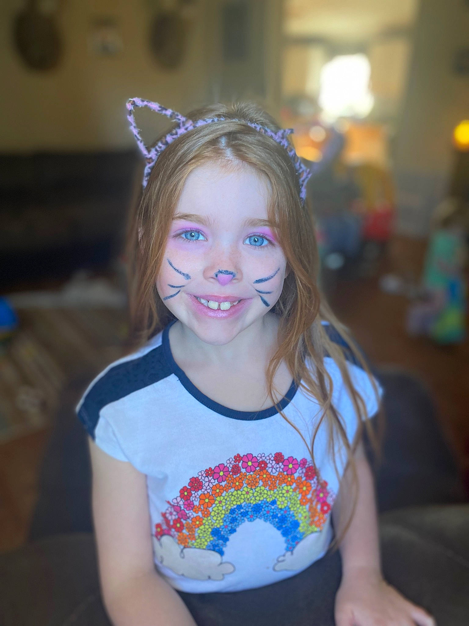 Julianna is registered to the contest to win money with this photo: blond, child, cool, dress, electric_blue, event, facial_expression, flash_photography, fun, hairstyle, happy, human, iris, jewellery, joy, magenta, person, skin, smile, standing