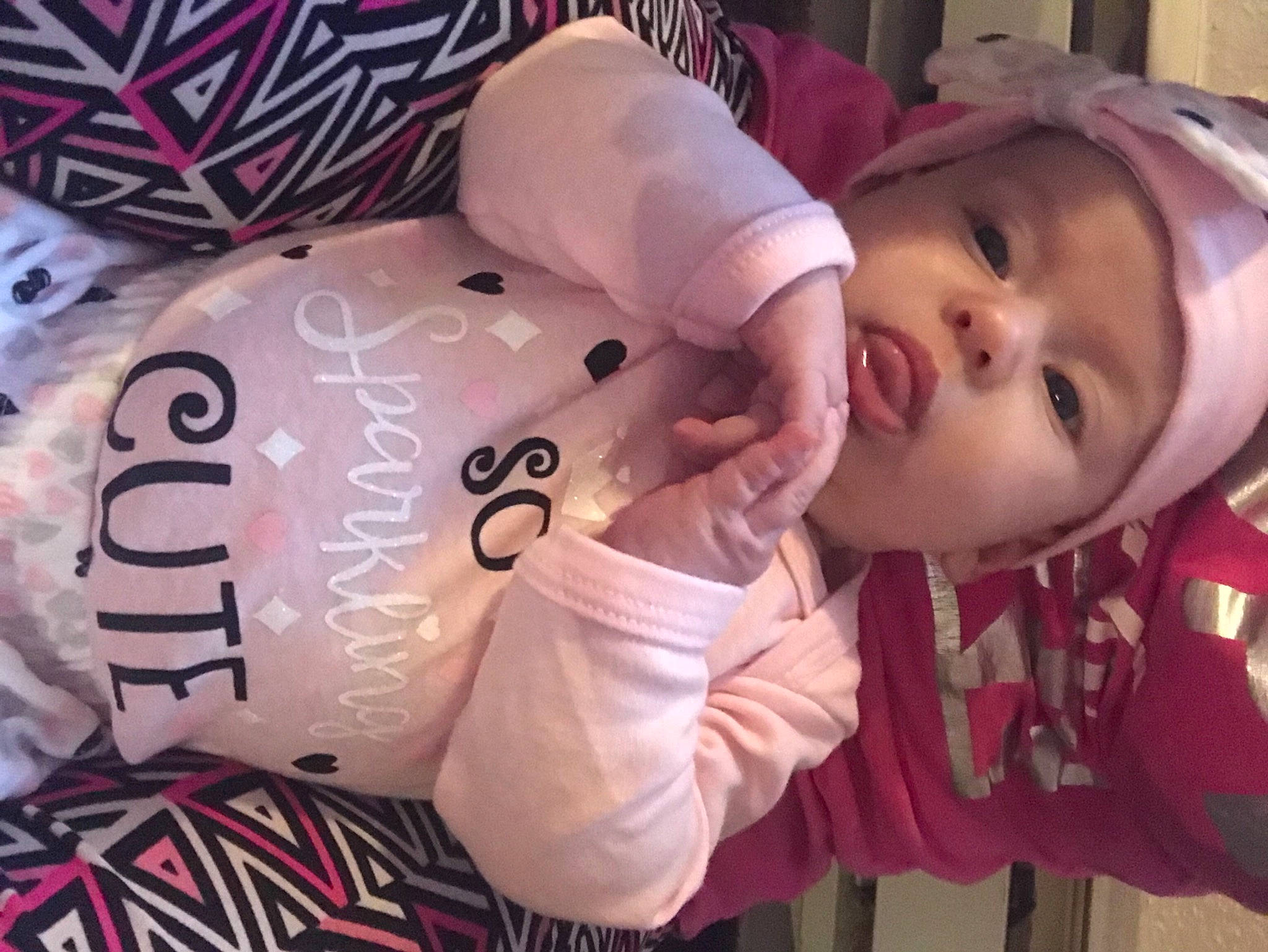 Corbyn is registered to the contest to win money with this photo: baby, baby_products, baby_toddler_clothing, cheek, child, eye, headwear, person, sleeve, toddler