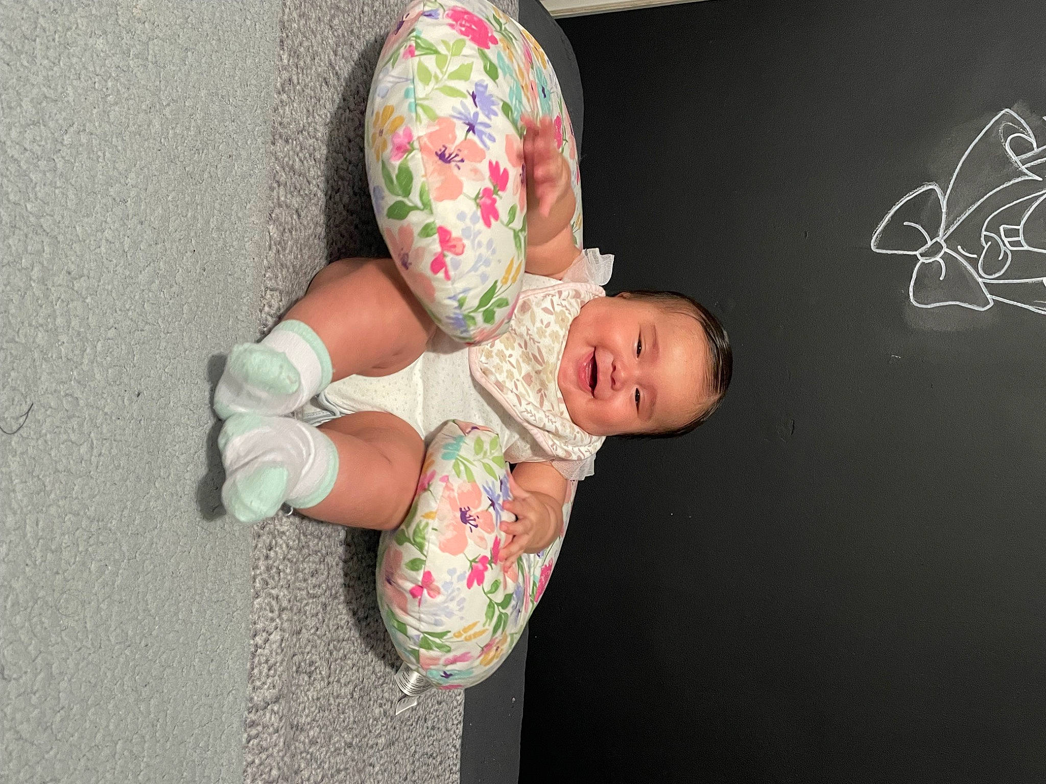 Hadassah joined the competition — help win amazing prizes! art, baby, baby_products, baby_toddler_clothing, child, design, dress, fashion_accessory, finger, foot, hand, happy, human_body, human_leg, leg, nail, pattern, person, sitting, toddler