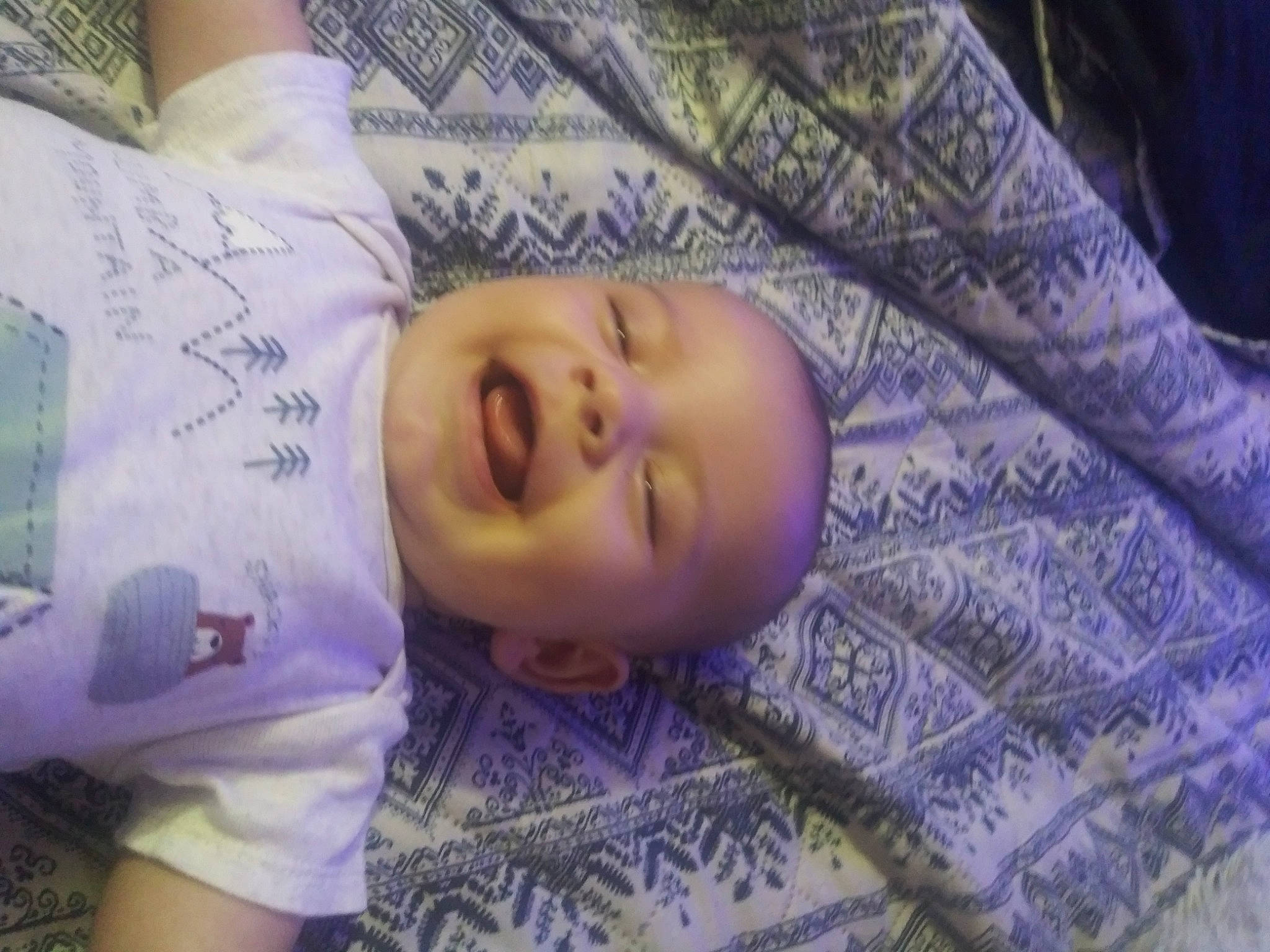 Phoenix is registered to the contest to win money with this photo: baby, baby_laughing, baby_toddler_clothing, cheek, child, comfort, eye, eyebrow, fun, grass, happy, head, iris, mouth, nose, person, purple, skin, smile, toddler