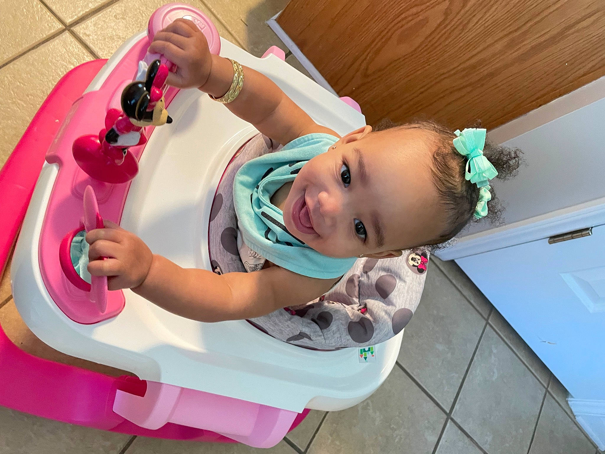 Journee joined the competition — help win amazing prizes! baby, baby_products, baby_toddler_clothing, bathing, boats_and_boating_equipment_and_supplies, child, flooring, fun, happy, joy, leg, leisure, mouth, person, pink, play, room, sandal, skin, smile