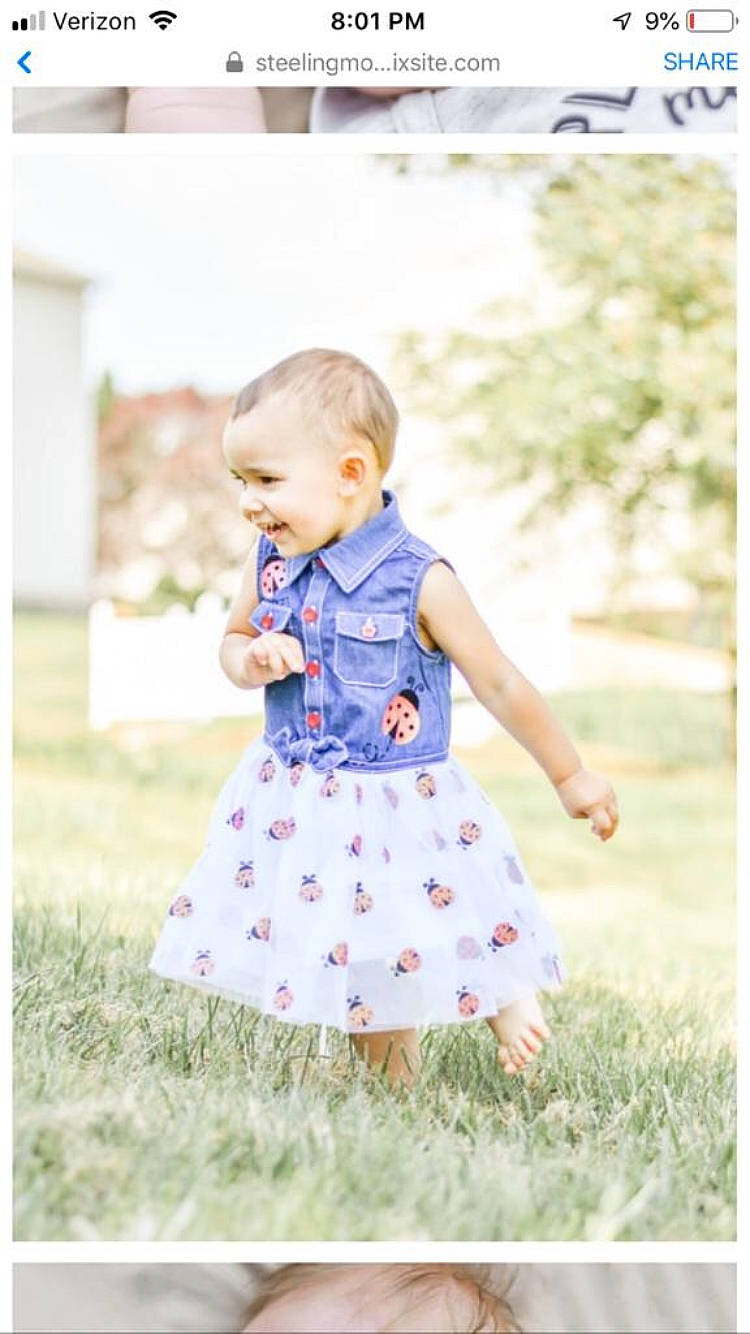 Lothia is registered to the contest to win money with this photo: baby, baby_toddler_clothing, child, child_model, clothing, denim, design, dress, grass, pattern, person, photograph, photography, pink, product, ruffle, summer, textile, toddler, wildflower