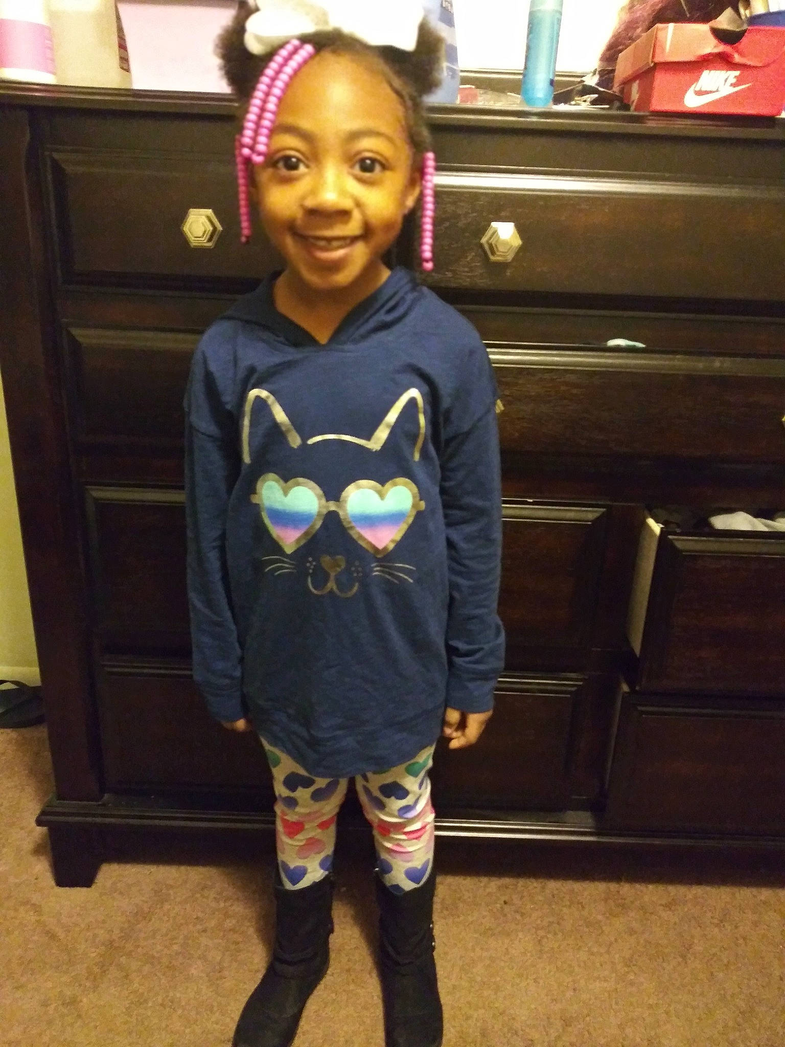 Kioni joined the competition — help win amazing prizes! child, clothing, costume, day, fashion, flooring, footwear, girl, jeans, joy, leggings, outerwear, person, product, shoe, shoulder, t_shirt, textile, tights, toddler