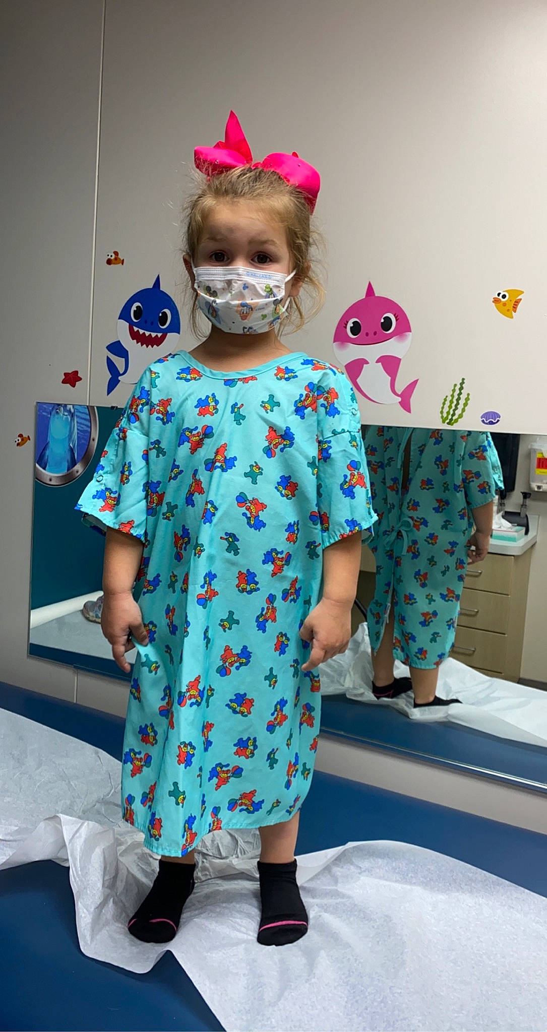 Adalynne is registered to the contest to win money with this photo: aqua, azure, blue, child, dress, electric_blue, event, eyewear, fashion, fashion_design, happy, neck, pattern, person, pink, shoulder, sleeve, standing, street_fashion, t_shirt