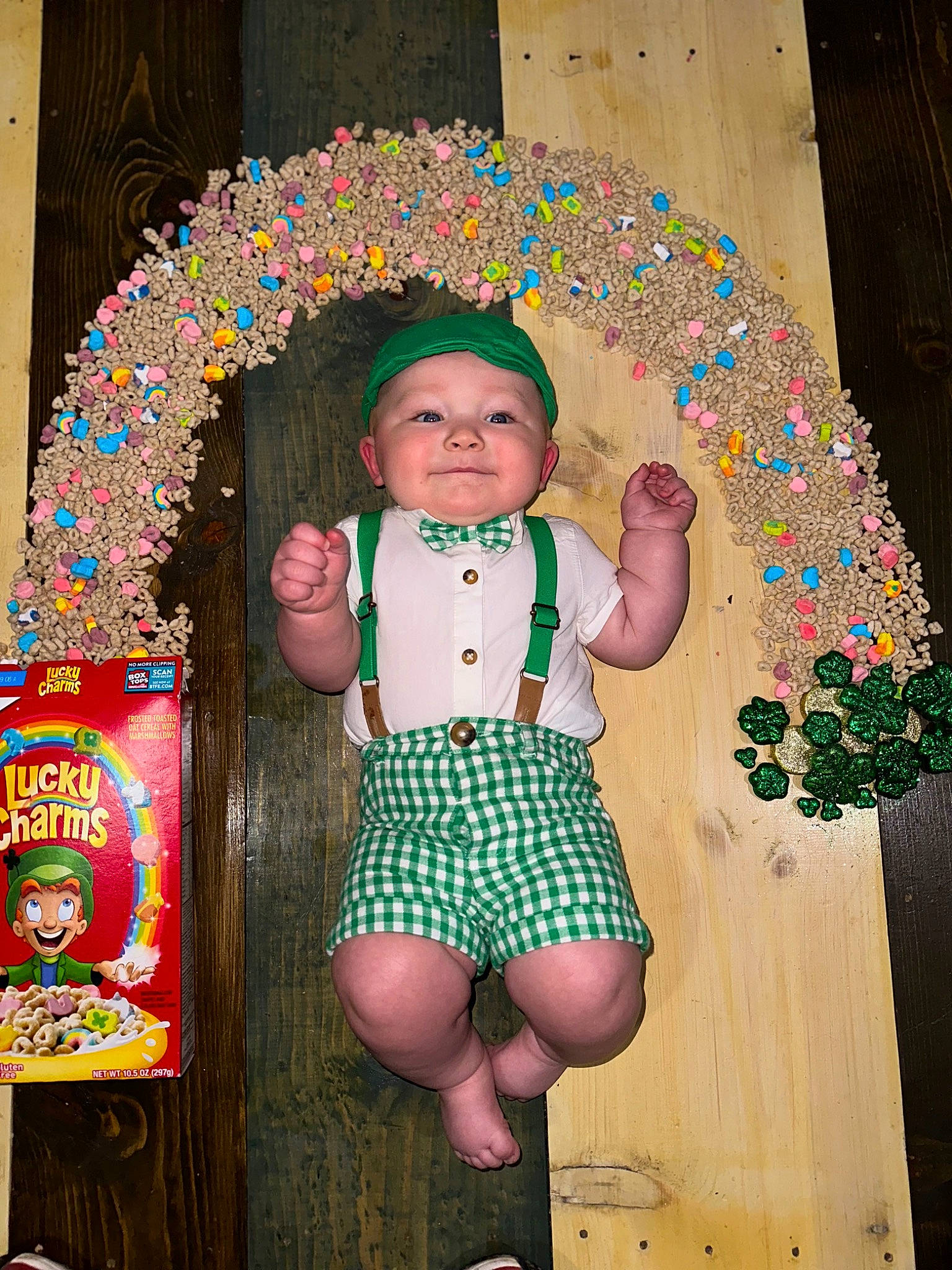 Braxton is registered to the contest to win money with this photo: abdomen, baby, baby_products, baby_toddler_clothing, child, costume, fun, happy, headwear, human_leg, magenta, pattern, person, pink, room, shorts, smile, t_shirt, textile, thigh