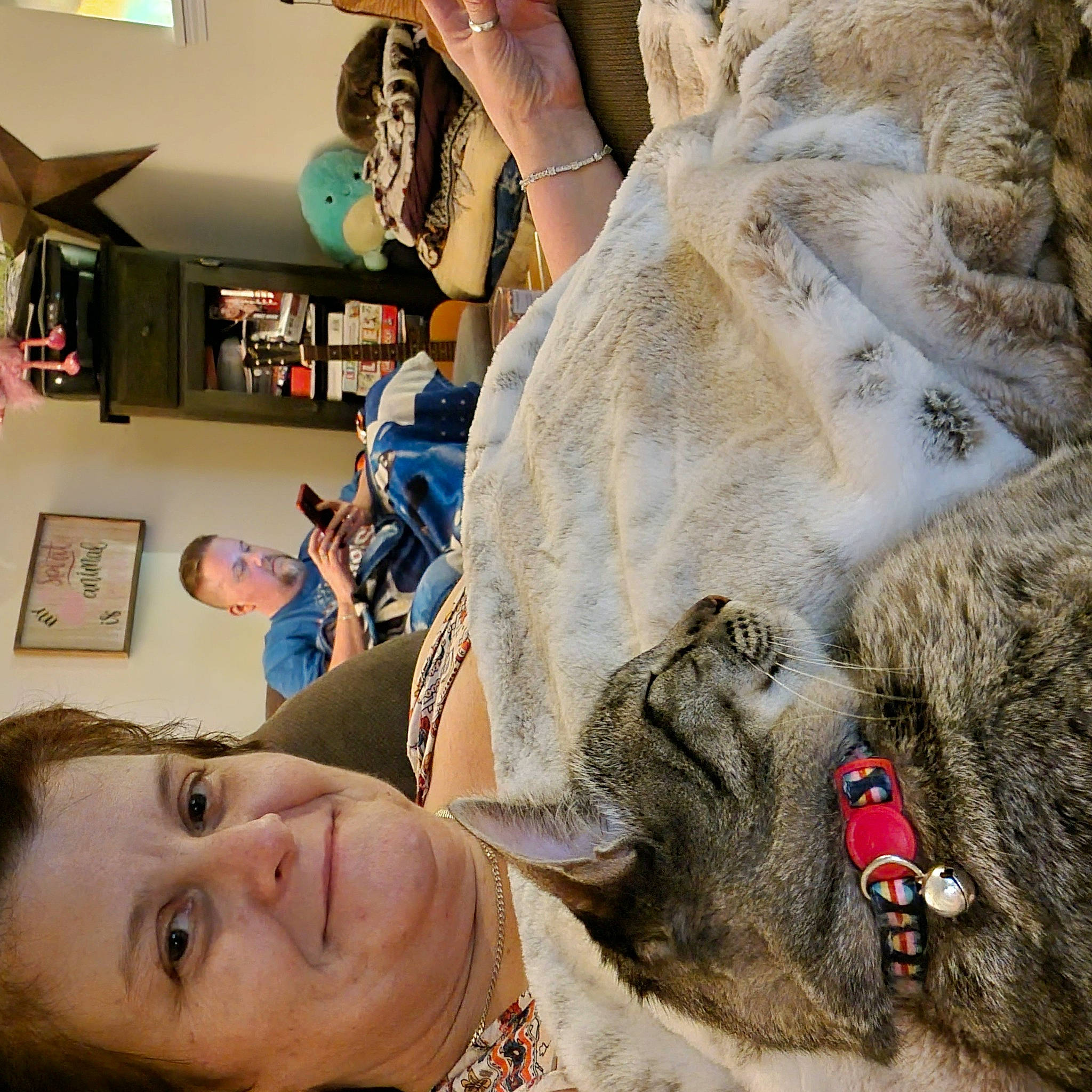 Lola joined the competition — help win amazing prizes! art, big_cats, child, fawn, felidae, flesh, fun, fur, happy, leisure, mouth, photograph, rock, selfie, skin, t_shirt, tourism, tree, vacation, visual_arts