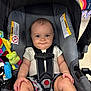 Calais joined the competition — help win amazing prizes! baby, stroller, child, infant, seatbelt, toy, clothing, indoor, person, smile, cute, cute_baby, shopping, store, plush_toy, colorful, seat, happy, sitting, shorts