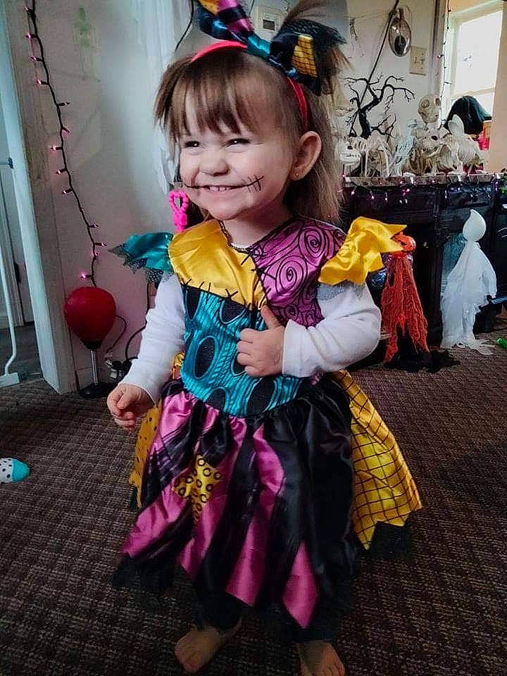 Samara joined the competition — help win amazing prizes! child, costume, event, fashion_accessory, fun, happy, joy, magenta, party, party_supply, person, pink, purple, sitting, smile, toddler, tradition, vacation, violet