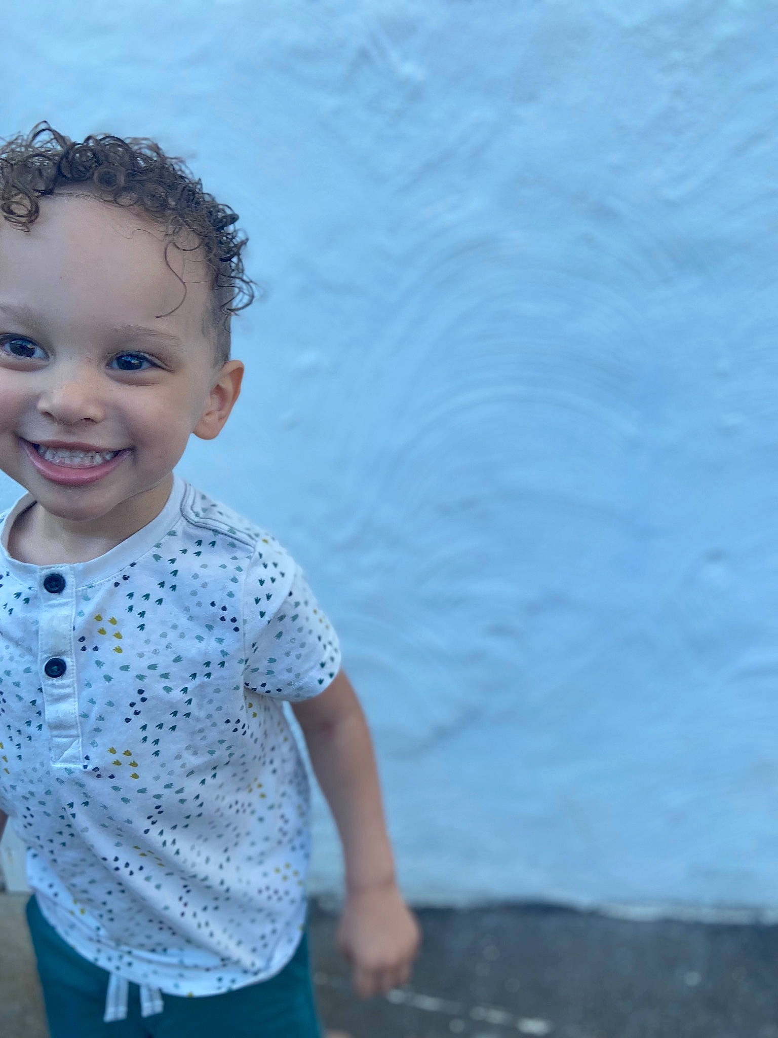 Cainan joined the competition — help win amazing prizes! baby, baby_toddler_clothing, blue, child, electric_blue, eye, face, flash_photography, fun, happy, horizon, iris, joy, leisure, pattern, people_in_nature, person, smile, toddler, waist