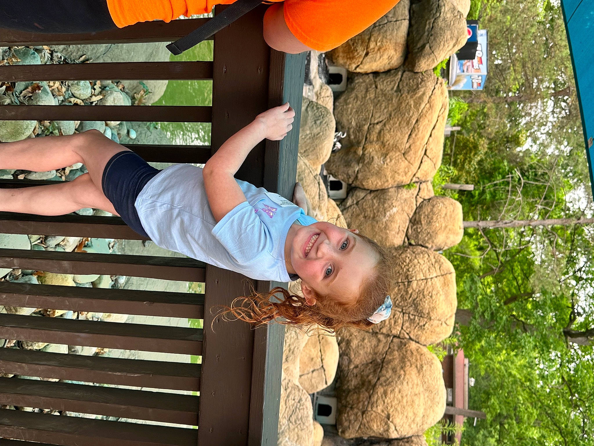 Averie joined the competition — help win amazing prizes! child, elbow, flash_photography, fun, happy, human_leg, joy, leaf, leisure, people_in_nature, person, plant, portrait_photography, smile, t_shirt, thigh, tree, trunk, waist, wood