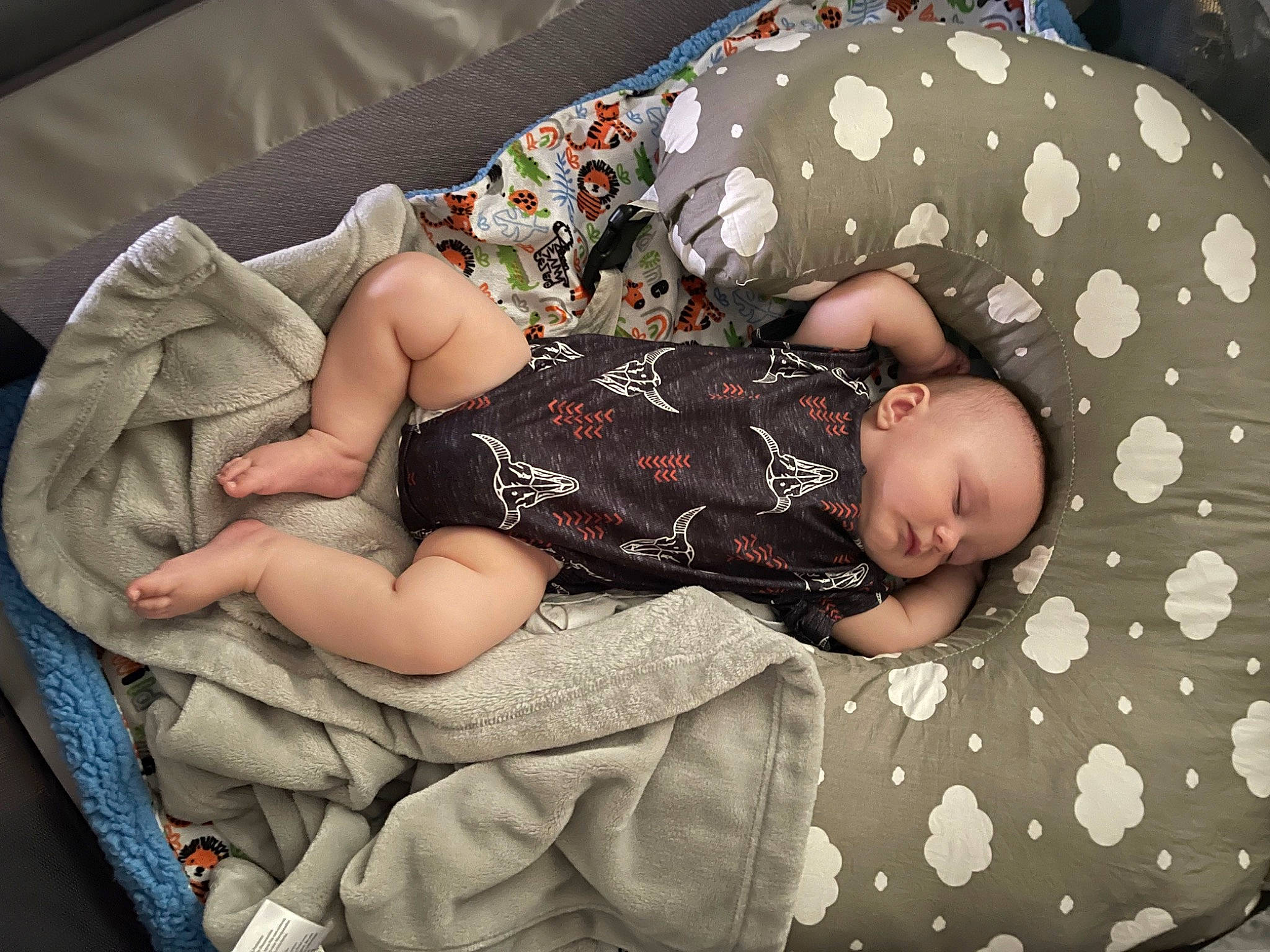 Graisyn joined the competition — help win amazing prizes! arm, baby, baby_products, baby_sleeping, baby_toddler_clothing, bedding, bedtime, child, comfort, hand, head, human_body, lap, leg, linens, pattern, person, room, sitting, sleeve