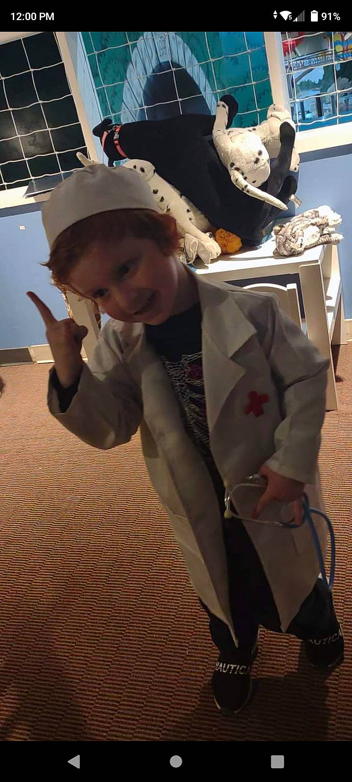 John joined the competition — help win amazing prizes! blazer, child, costume, event, fashion_design, flooring, formal_wear, fun, fur, happy, headgear, joy, person, smile, suit, toddler, uniform, vacation