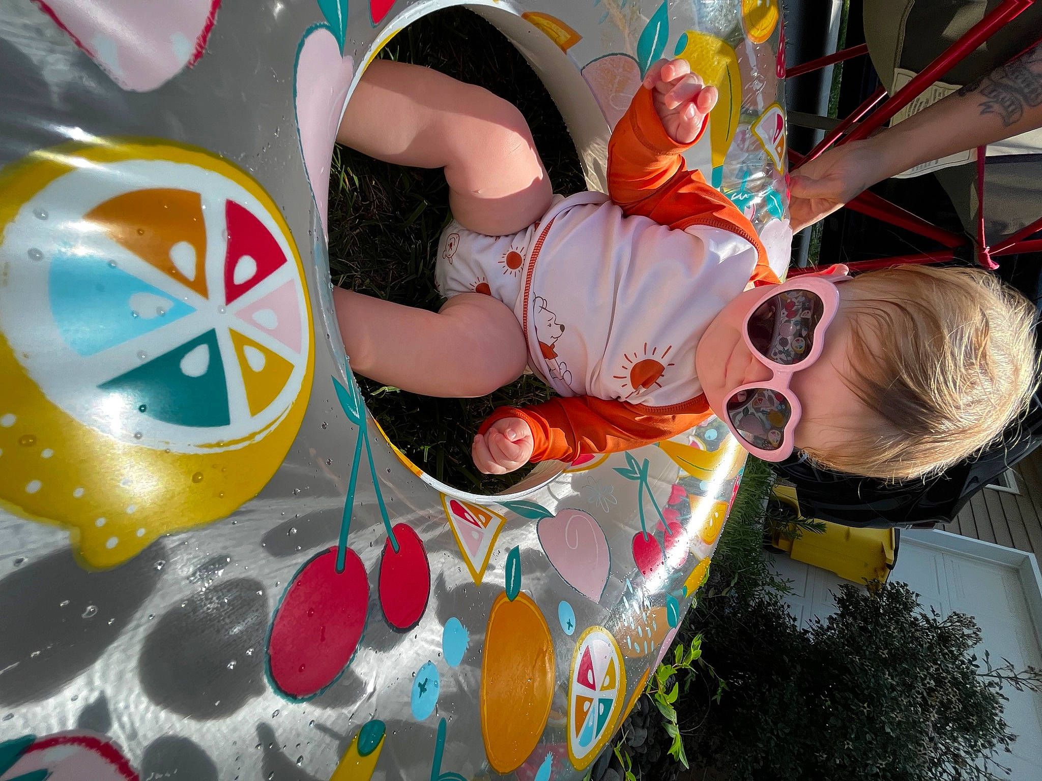 Davina joined the competition — help win amazing prizes! art, child, circle, cool, event, eyewear, facial_expression, fun, happy, hat, leisure, party_supply, pattern, person, play, public_event, recreation, sunglasses, t_shirt, toddler