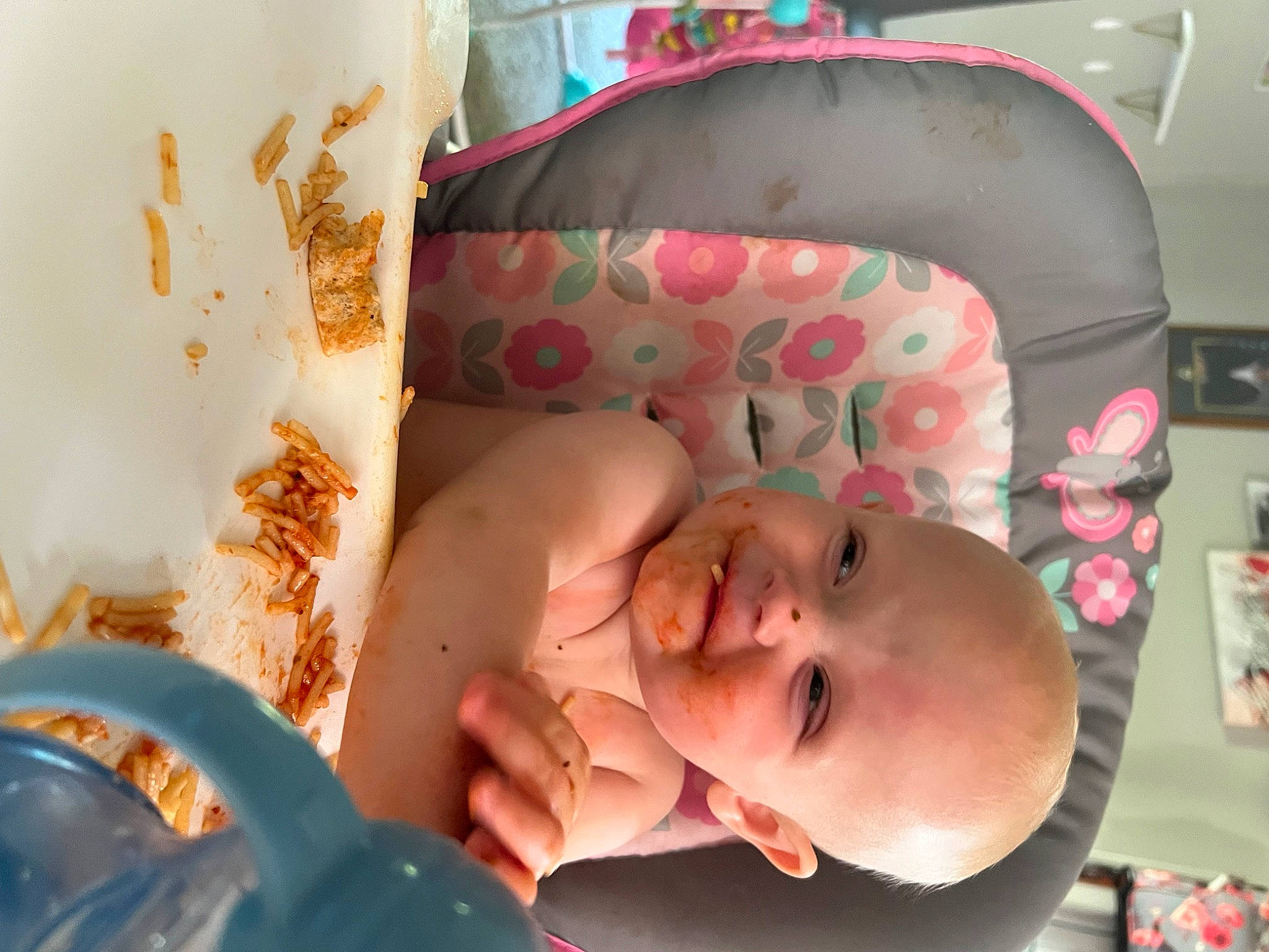 Isabel joined the competition — help win amazing prizes! baby, baby_products, baby_safety, baby_toddler_clothing, bedtime, cheek, child, comfort, fun, happy, headgear, lip, mouth, pattern, person, pink, room, skin, sleep, smile