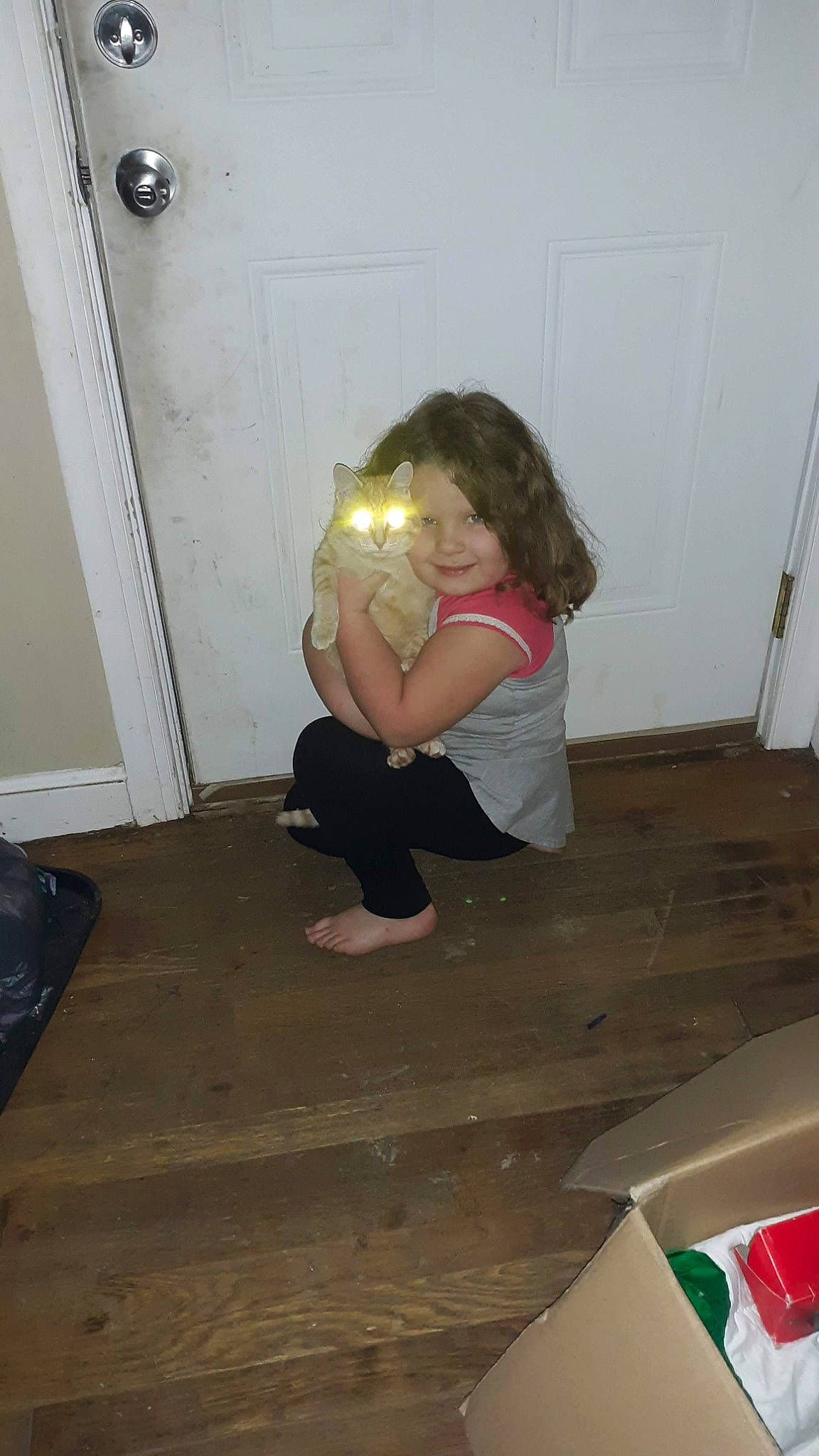 Ashlyn joined the competition — help win amazing prizes! door, elbow, floor, flooring, fun, hardwood, hip, human_leg, joint, joy, knee, laminate_flooring, leg, luggage_and_bags, person, plaster, room, sitting, sock, thigh