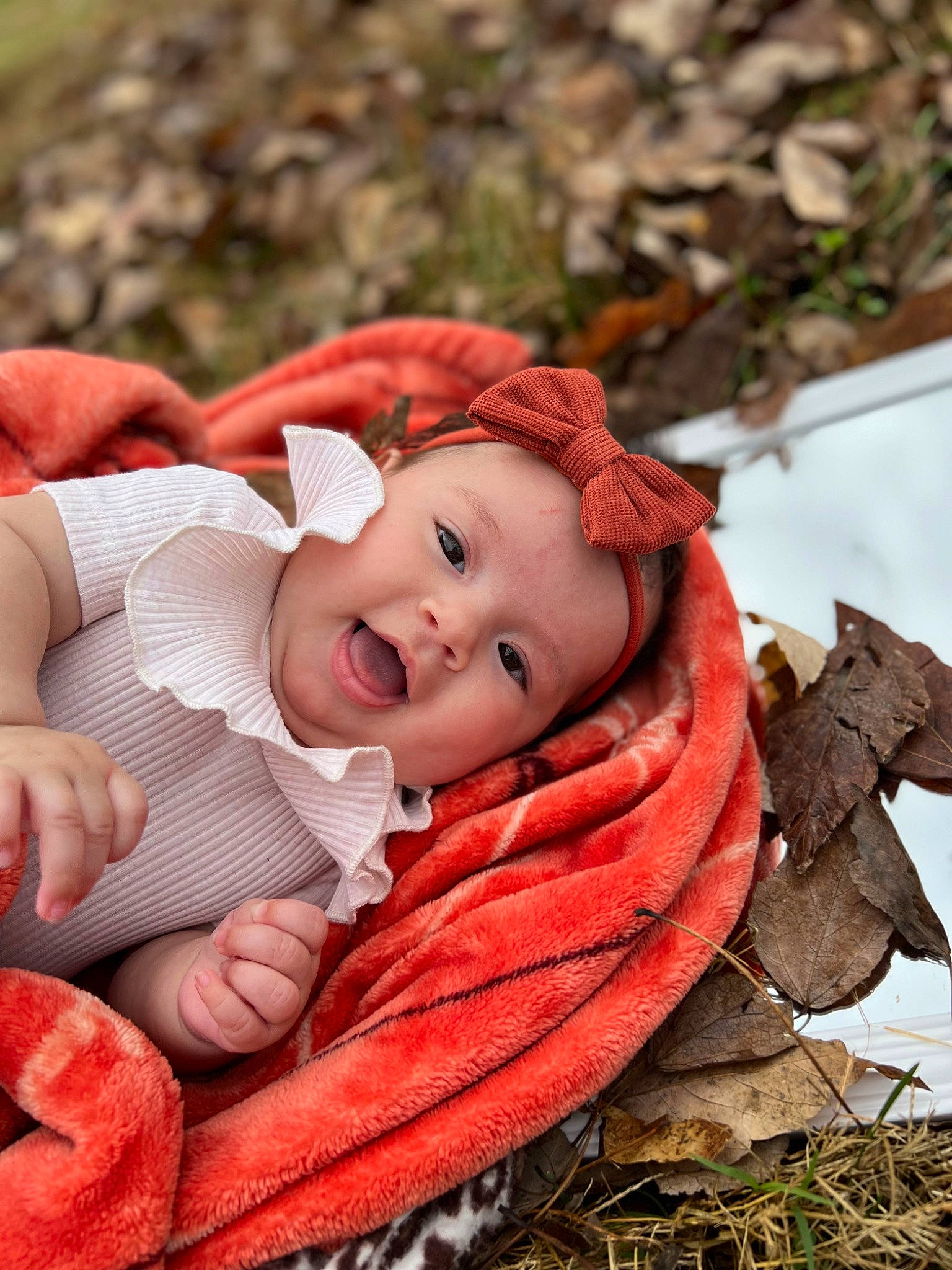 Skye Harper is registered to the contest to win money with this photo: autumn, baby, baby_toddler_clothing, cheek, child, doll, eye, fashion_accessory, grass, happy, hat, headwear, people_in_nature, person, portrait_photography, sitting, skin, smile, toddler, toy
