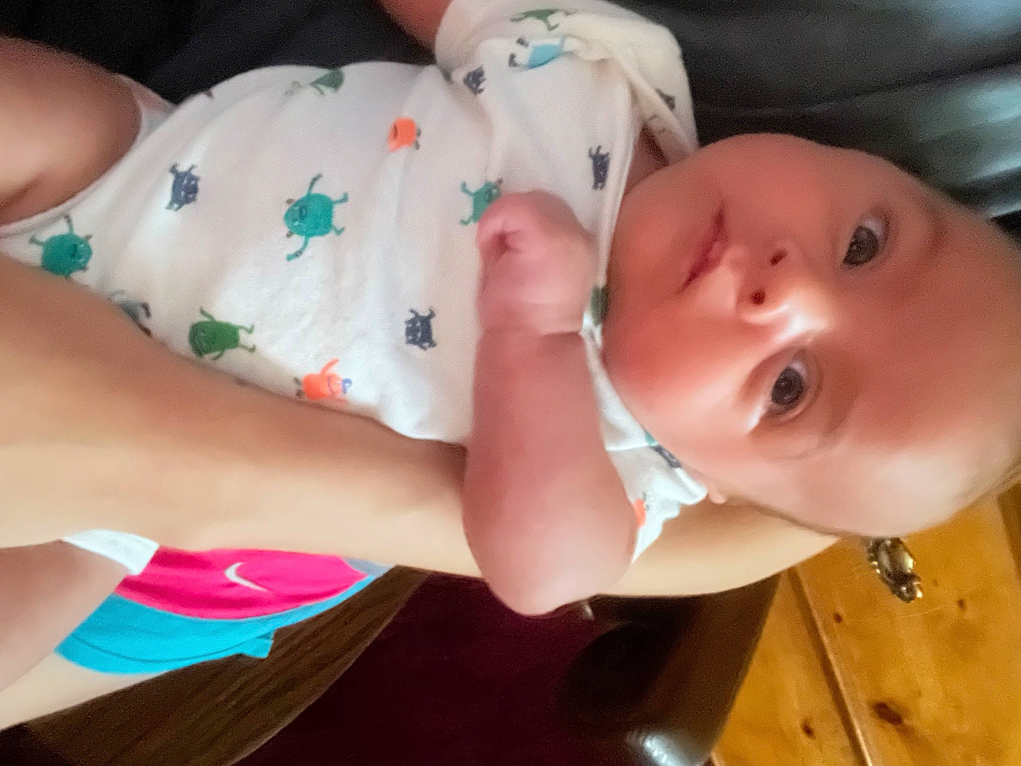 Maddox Lee Davis joined the competition — help win amazing prizes! arm, baby, baby_toddler_clothing, cheek, child, comfort, elbow, eye, finger, human_body, human_leg, lip, nail, person, pink, skin, sleeve, textile, thigh, toddler