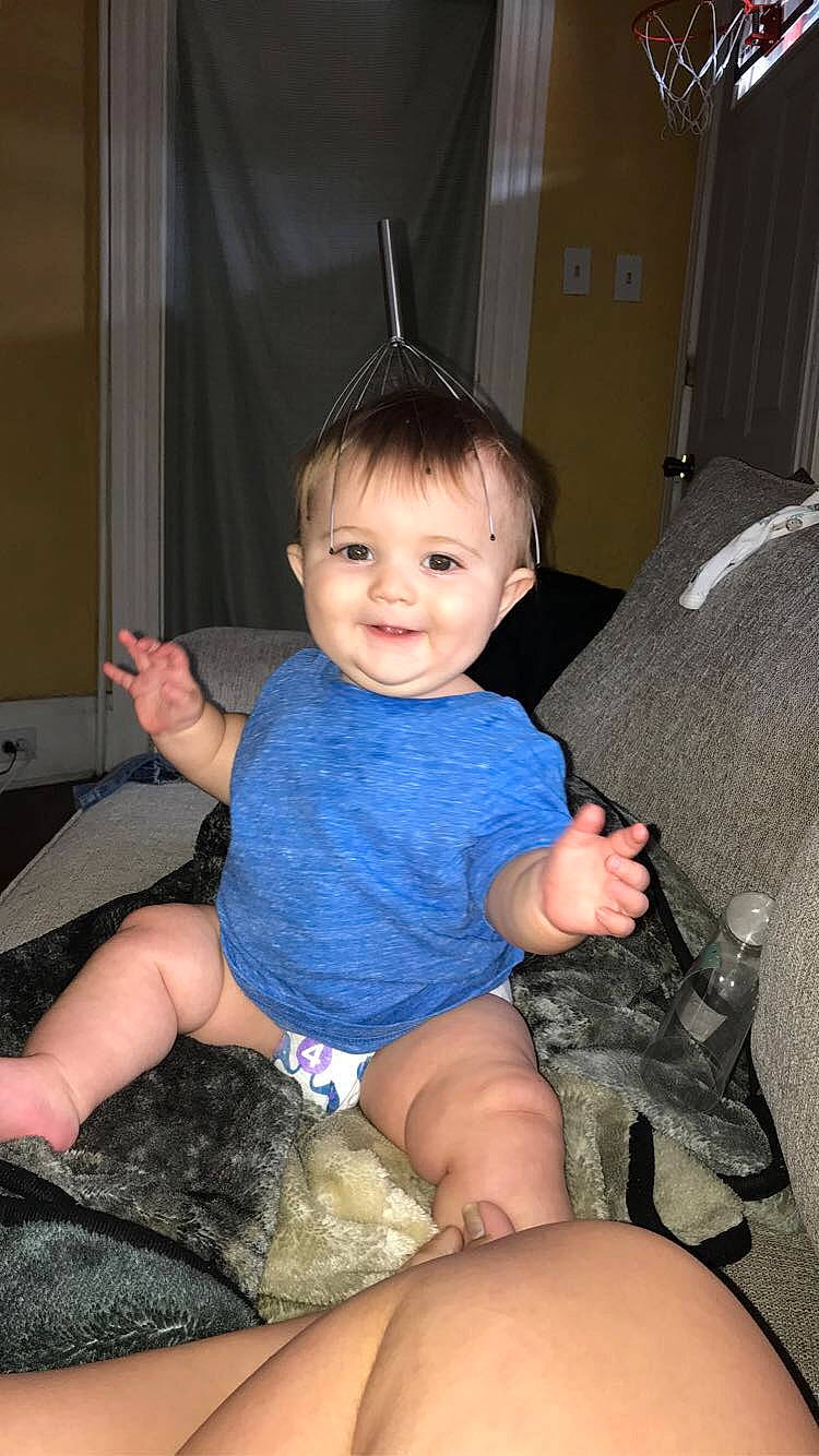 Michael joined the competition — help win amazing prizes! arm, baby, cheek, child, finger, fun, hand, joy, leg, person, sitting, skin, smile, thumb, toddler, vacation