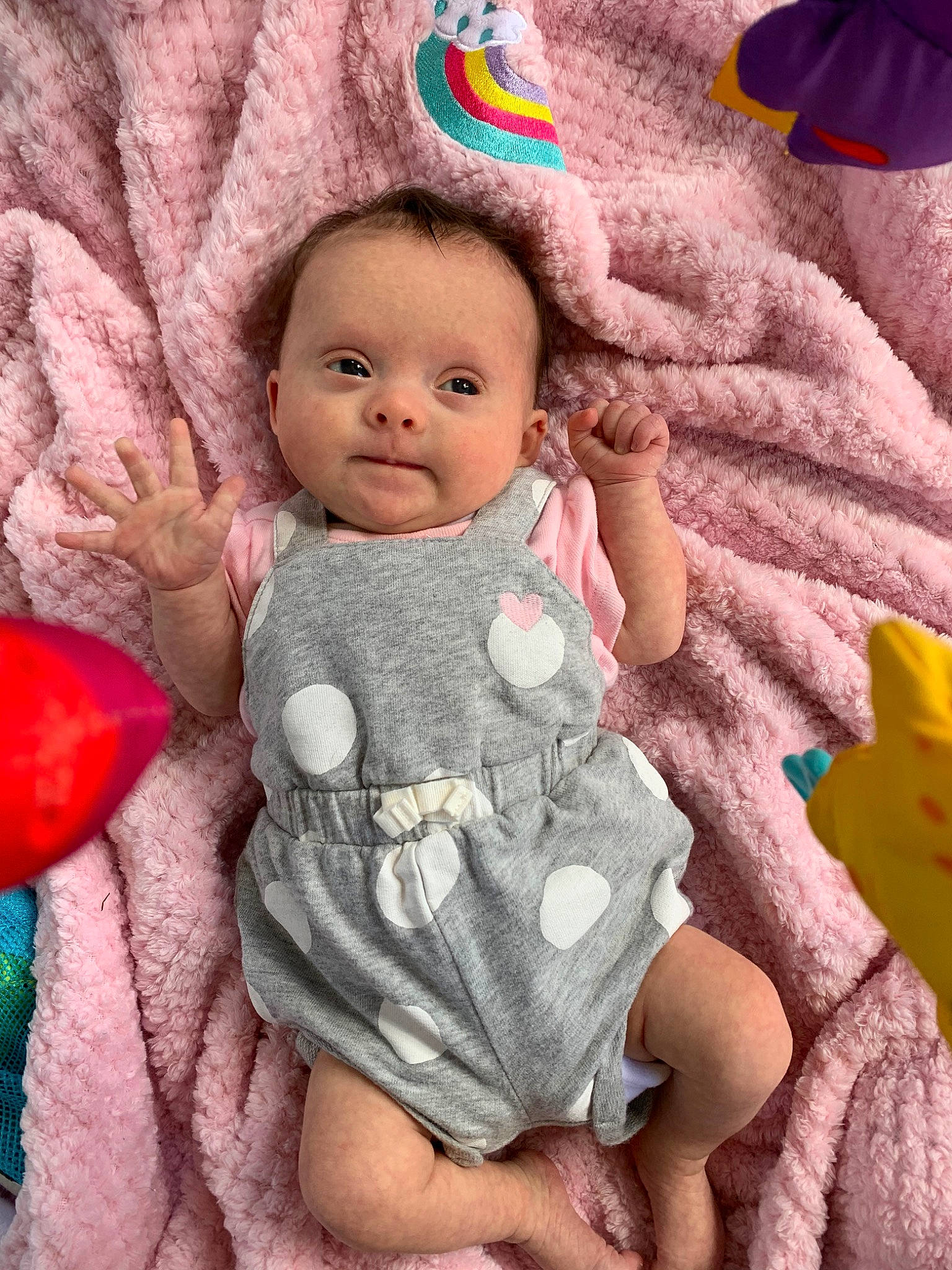 Poppy joined the competition — help win amazing prizes! baby, cheek, child, eye, head, person, pink, skin, smile, textile, toddler