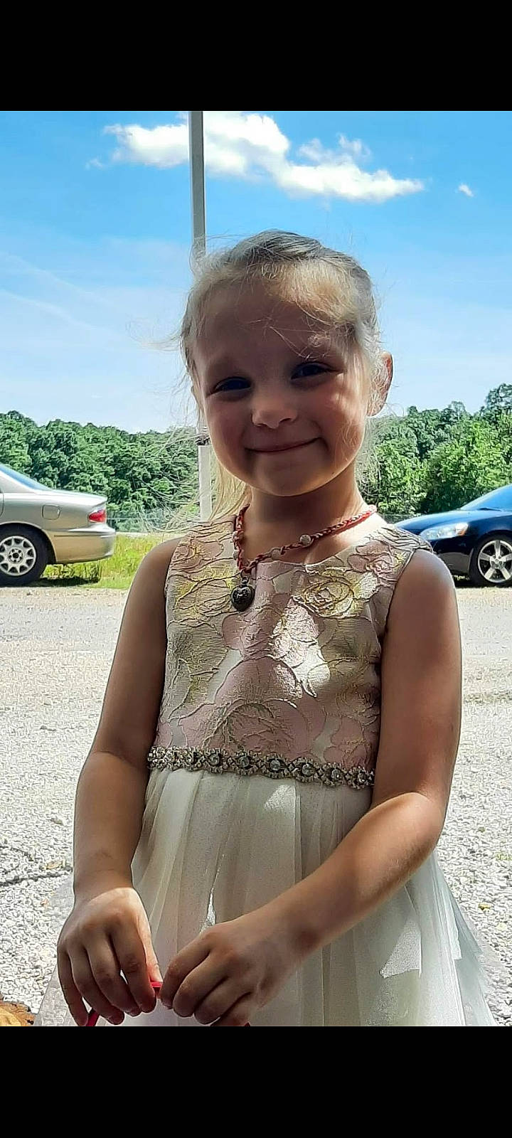 Kairi joined the competition — help win amazing prizes! blond, car, cloud, day_dress, event, formal_wear, fun, grass, hair, happy, head, jewellery, joy, person, skin, sky, smile, tire, toddler, tree