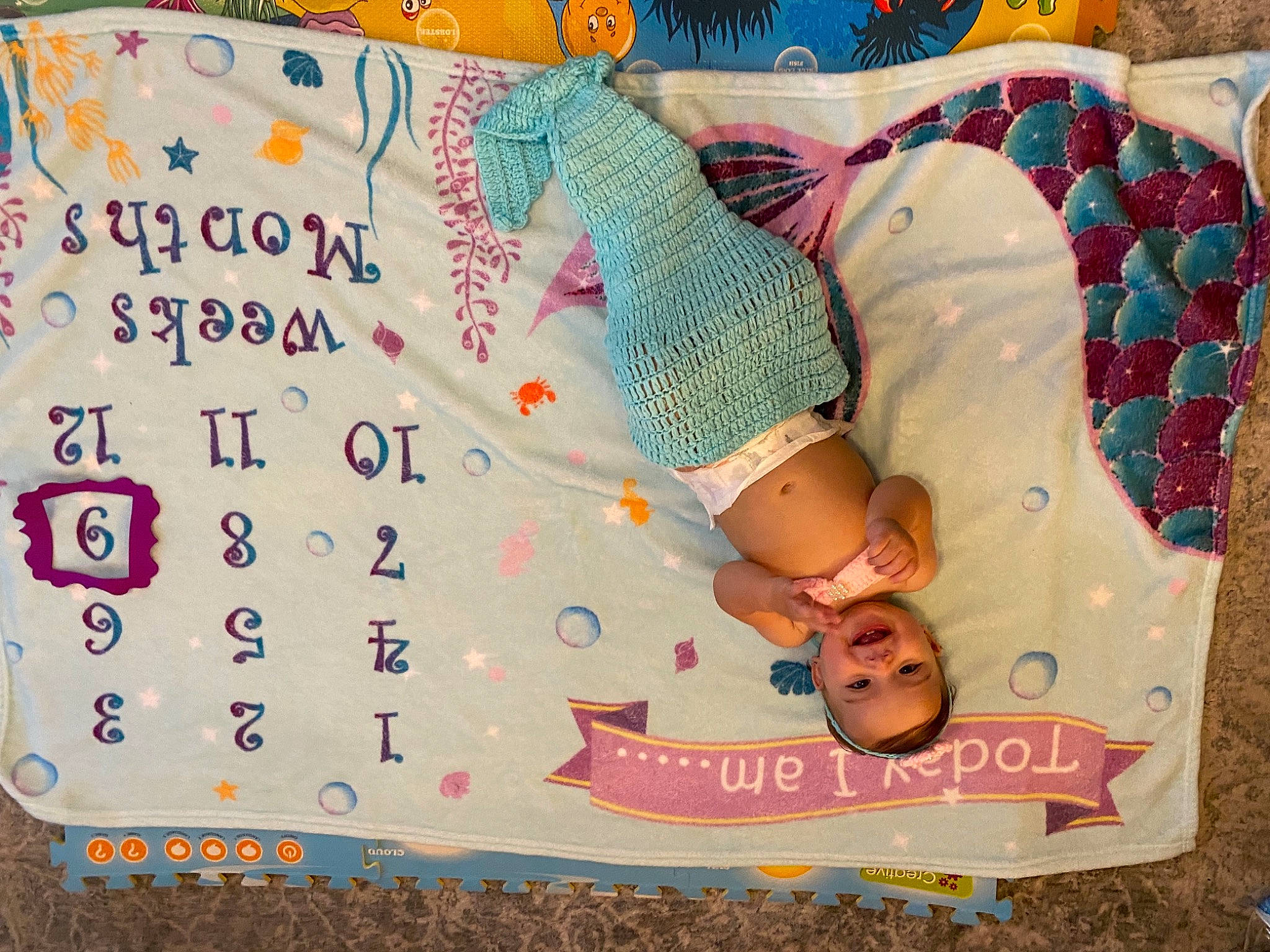 Luella is registered to the contest to win money with this photo: art, baby, baby_toddler_clothing, calendar, child, craft, creative_arts, font, handwriting, happy, joy, linens, number, paper, paper_product, pattern, person, play, rectangle, room