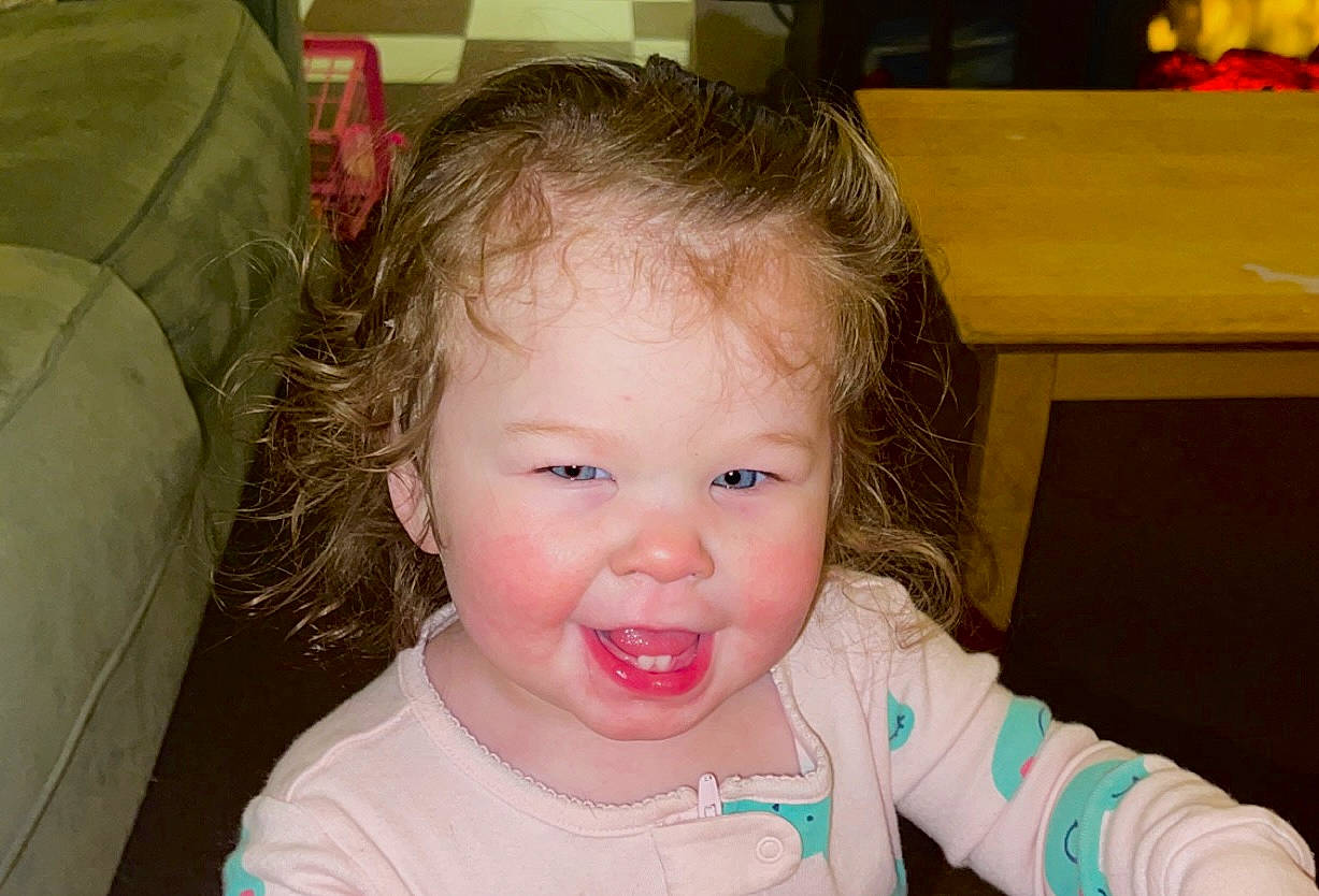 Aubree Mae joined the competition — help win amazing prizes! baby, baby_toddler_clothing, cheek, chin, ear, eye, eyebrow, eyelash, finger, fun, hairstyle, happy, head, iris, lip, mouth, nose, person, skin, smile