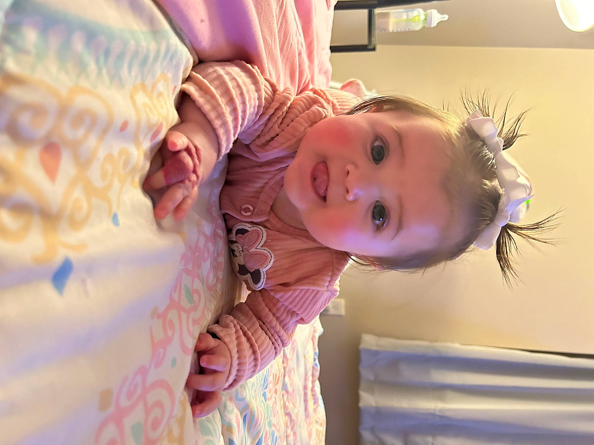 Azlynn joined the competition — help win amazing prizes! baby, child, fashion_accessory, fun, happy, iris, leisure, magenta, pattern, person, pink, portrait_photography, purple, room, skin, smile, toddler, vacation