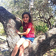 Kinsey joined the competition — help win amazing prizes! adventure, branch, fun, girl, jungle, leisure, plant, recreation, rock, tree, vacation, woody_plant