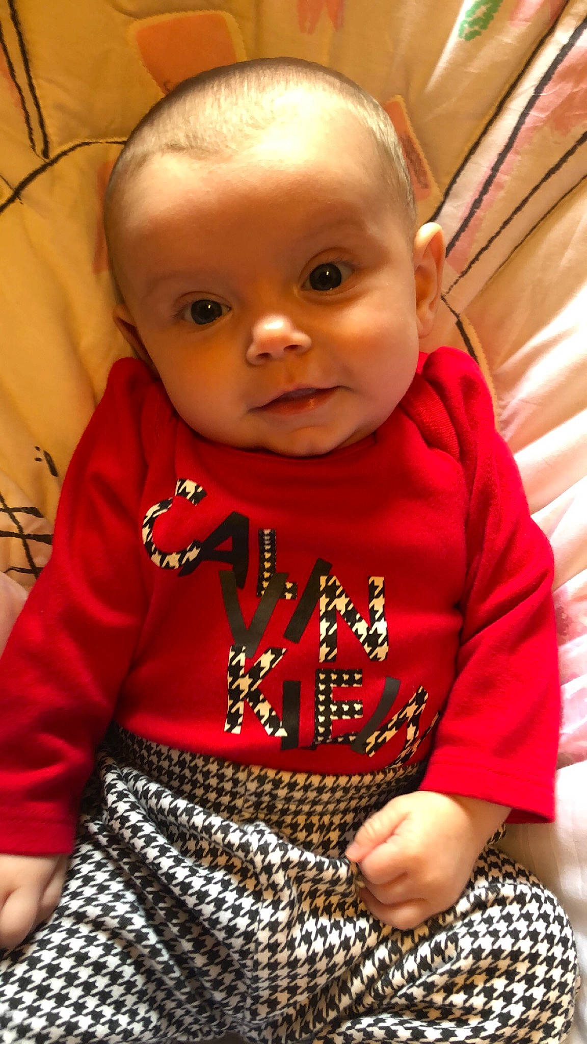 Skyla joined the competition — help win amazing prizes! baby, cheek, child, face, head, lip, person, red, skin, smile, toddler