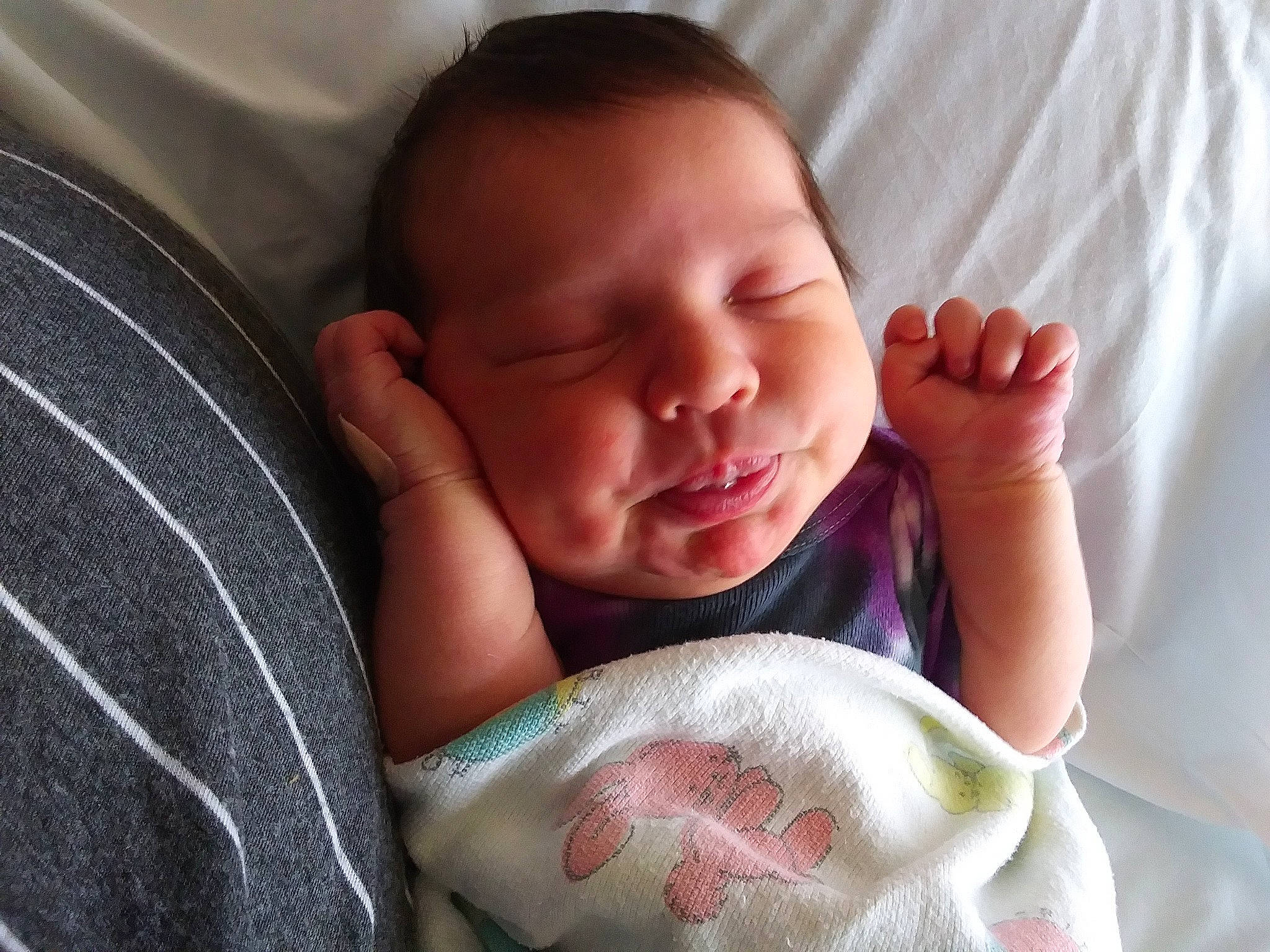 Cynthia is registered to the contest to win money with this photo: baby, baby_sleeping, bedtime, birth, cheek, child, childbirth, face, finger, gesture, hand, head, lip, mouth, nap, nose, person, skin, sleep, smile