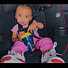 Zariah joined the competition — help win amazing prizes! baby, car_interior, car_seat, child, drink, fashion, heart, infant, looking_at_camera, pink_clothing, portrait, road_trip, safety_harness, seated, sippy_cup, sneakers, text_overlay, toddler, toy_design, vehicle