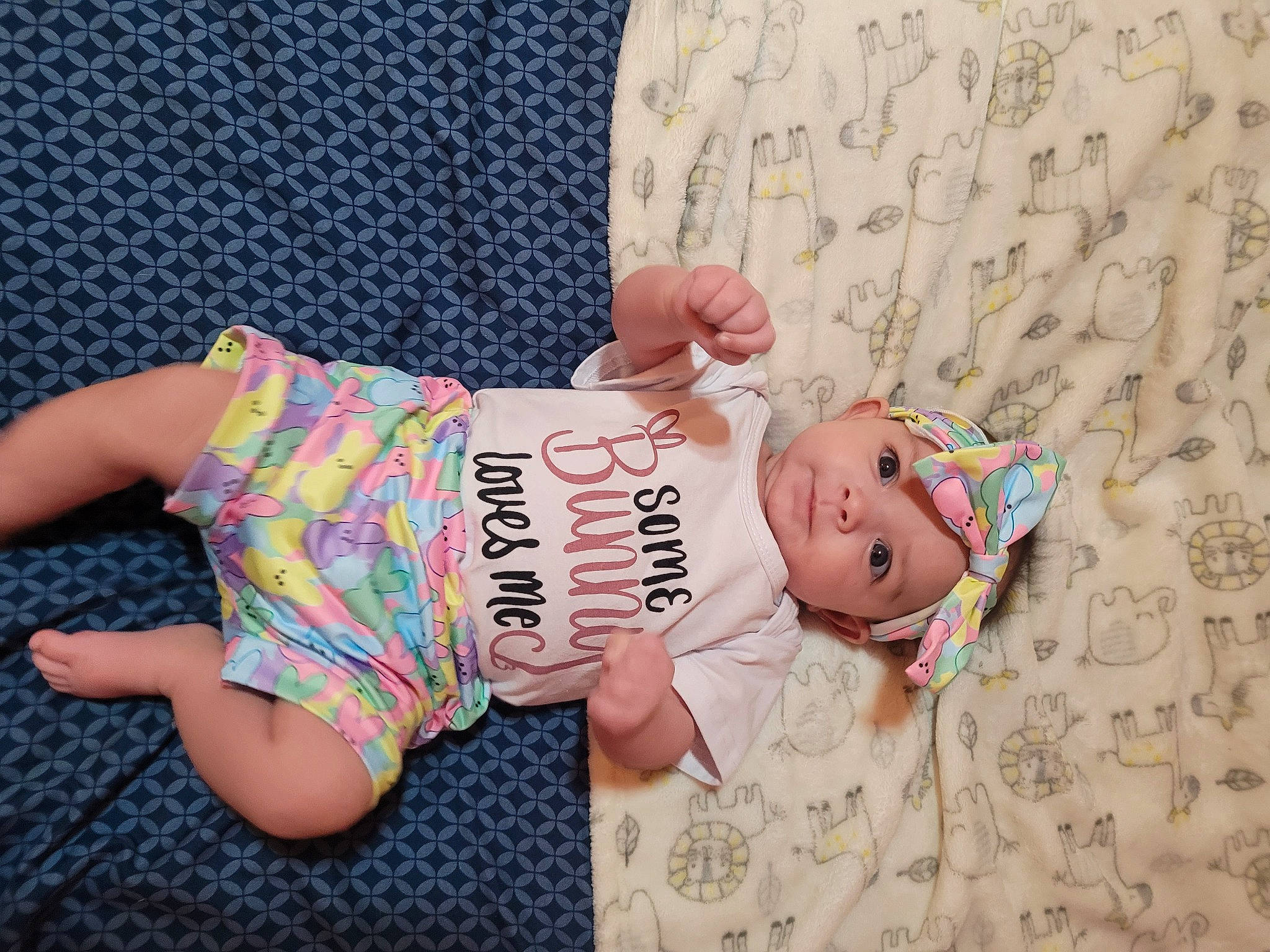 Evie joined the competition — help win amazing prizes! baby, baby_products, baby_sleeping, baby_toddler_clothing, child, comfort, finger, font, happy, hat, headwear, human_body, linens, nail, pattern, person, pink, skin, sleeve, thigh