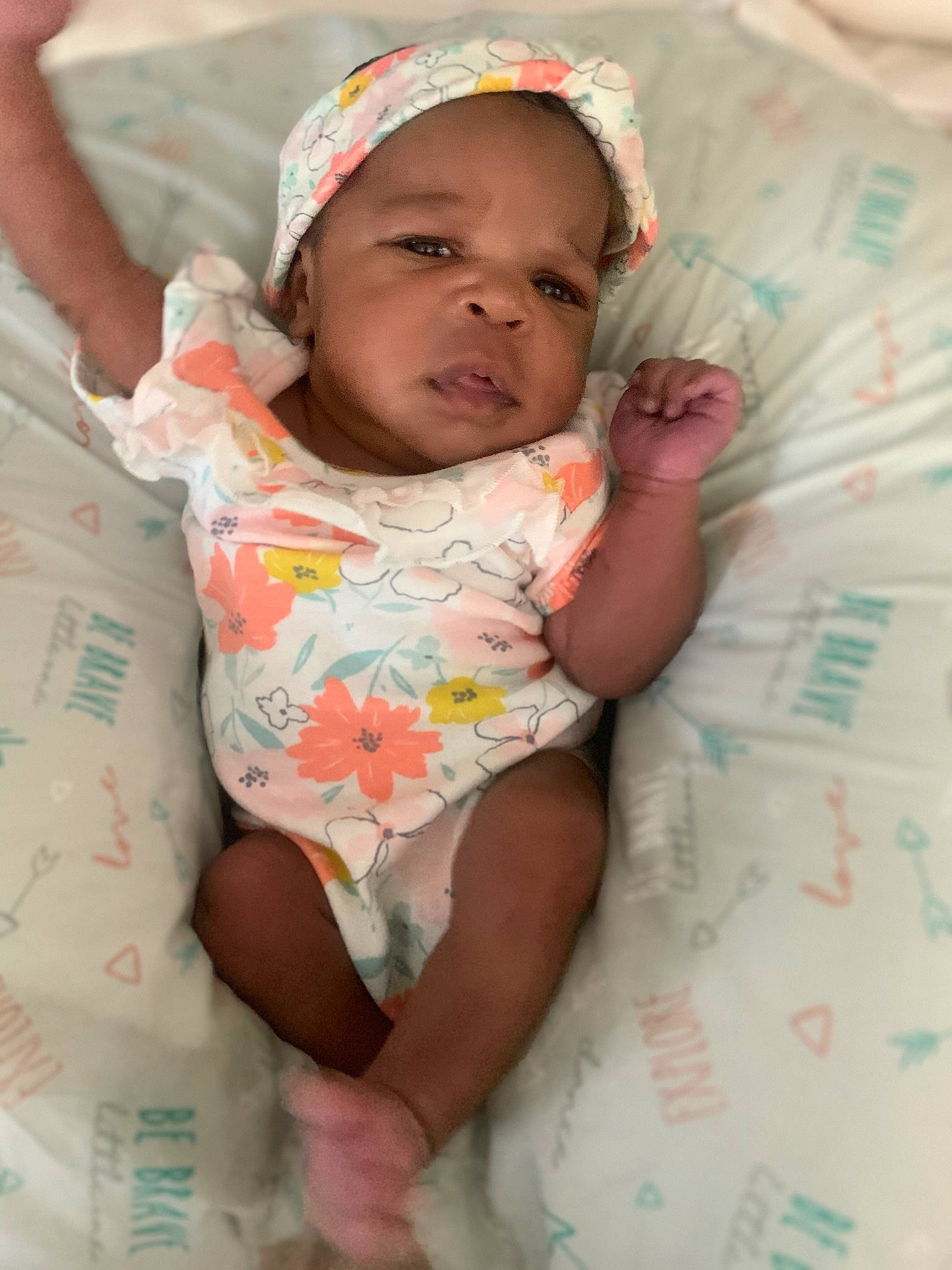 Amiya joined the competition — help win amazing prizes! baby, baby_products, baby_toddler_clothing, cheek, child, comfort, eye, face, finger, happy, head, iris, linens, lip, mouth, neck, nose, person, pink, skin