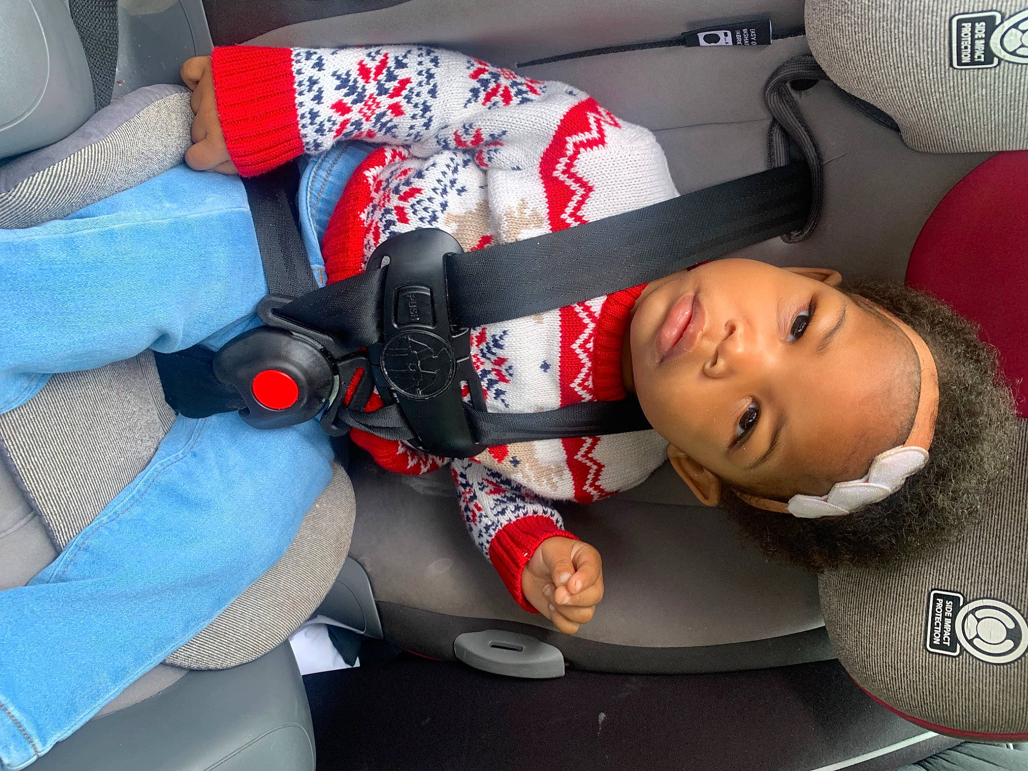 Zoë joined the competition — help win amazing prizes! auto_part, automotive_design, automotive_exterior, car, car_seat, car_seat_cover, carmine, child, comfort, electric_blue, eyelash, family_car, fashion_accessory, head_restraint, luxury_vehicle, motor_vehicle, person, personal_luxury_car, seat_belt, steering_wheel