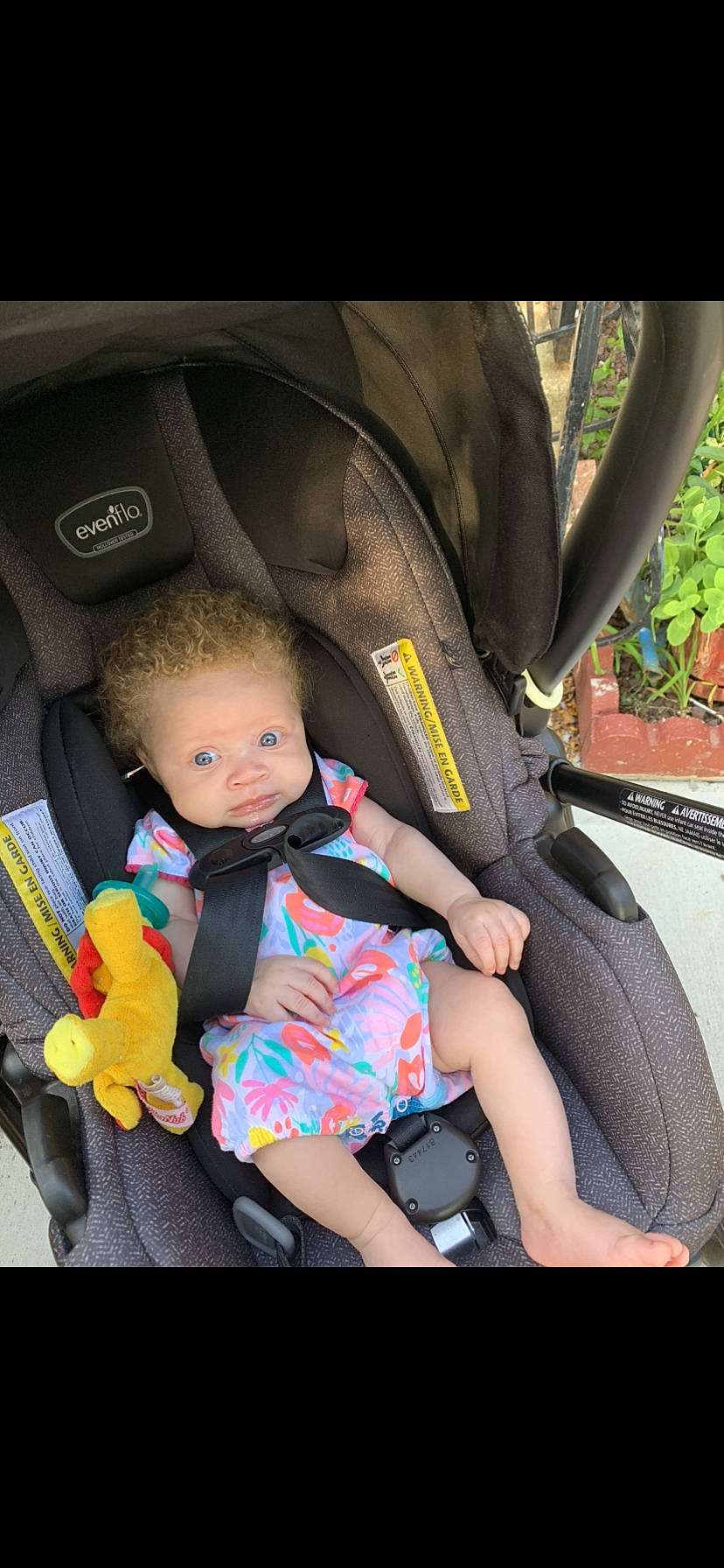 Kimora is registered to the contest to win money with this photo: auto_part, baby_carriage, baby_in_car_seat, baby_products, car_seat, car_seat_cover, child, family_car, person, product, seat_belt, toddler