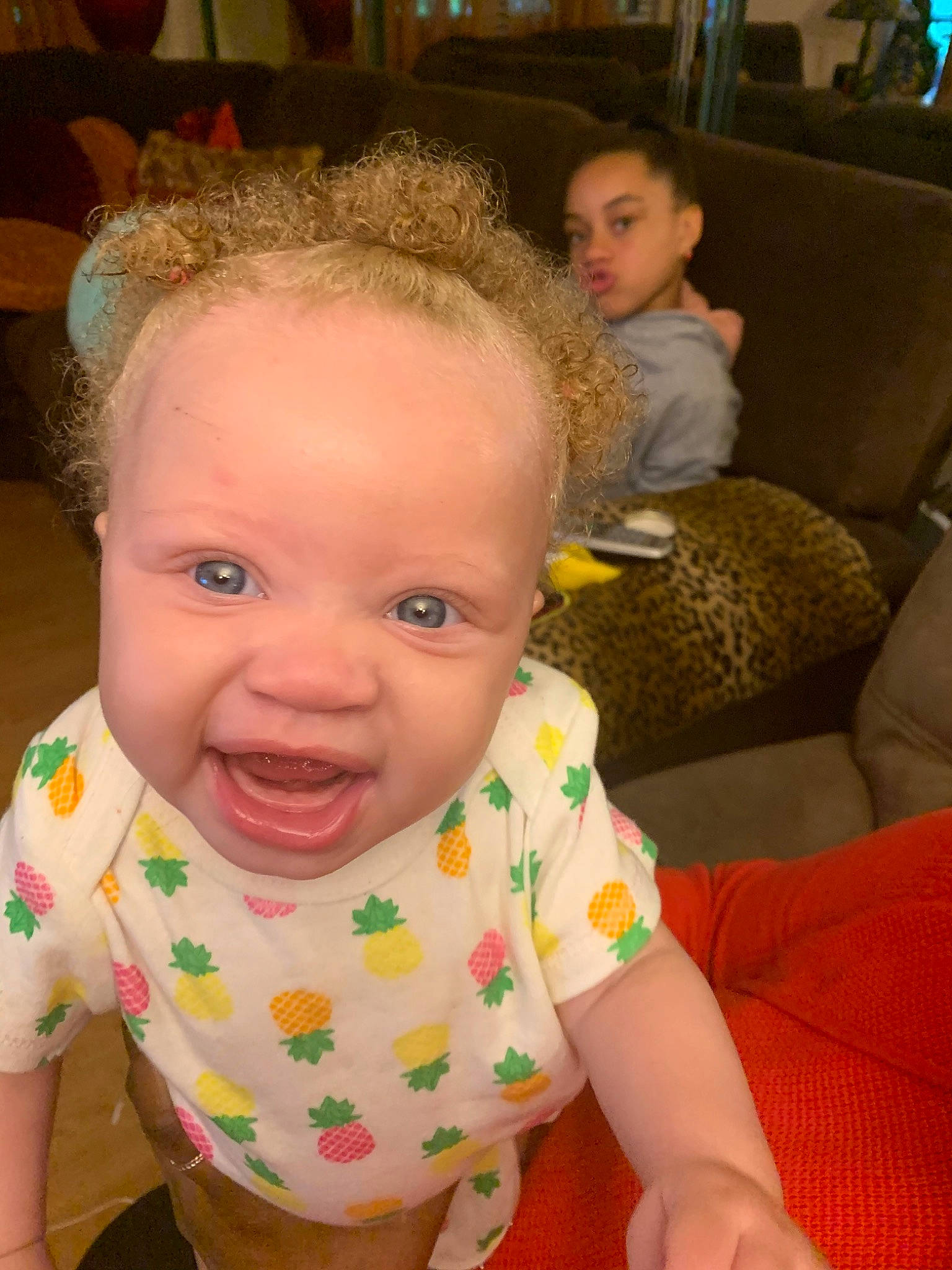 Kimora joined the competition — help win amazing prizes! baby, cheek, child, chin, ear, eye, face, forehead, hair, hairstyle, head, iris, lip, neck, nose, person, skin, smile, toddler