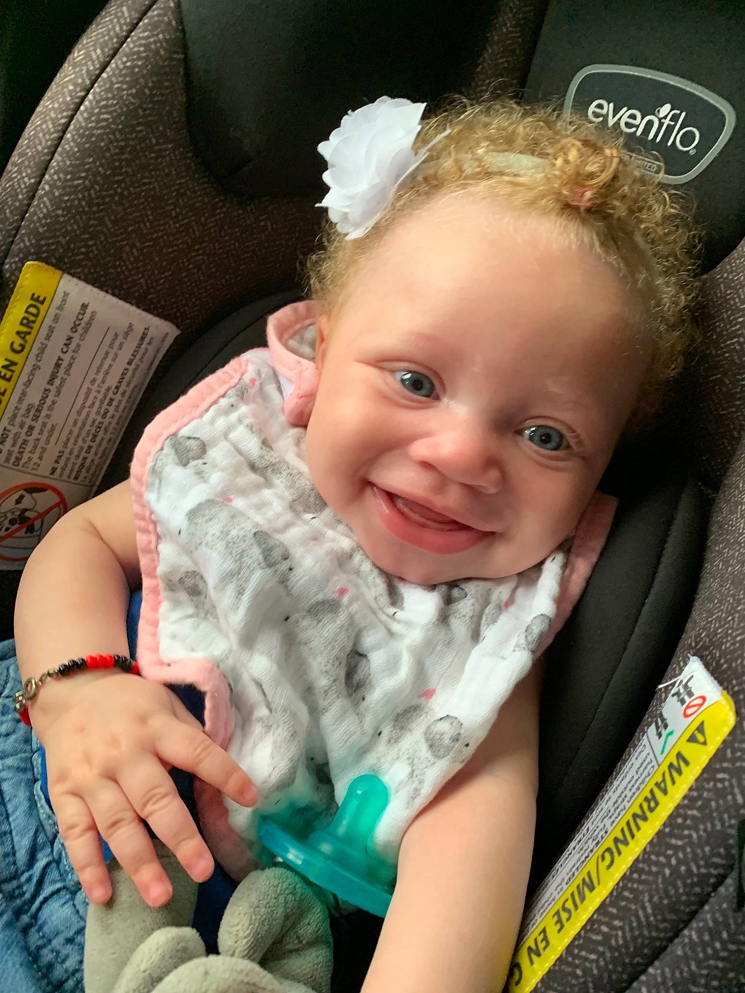 Kimora joined the competition — help win amazing prizes! baby, baby_carriage, baby_in_car_seat, baby_products, car_seat, car_seat_cover, cheek, child, joy, person, product, skin, toddler
