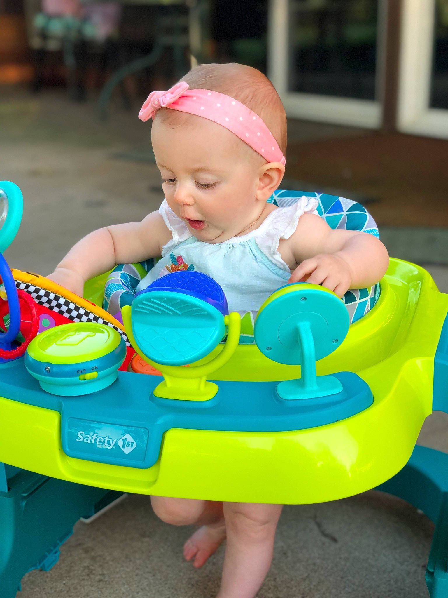 Collins is registered to the contest to win money with this photo: baby, baby_playing_with_toys, baby_products, baby_toddler_clothing, child, fun, leisure, person, play, playset, product, toddler, toy