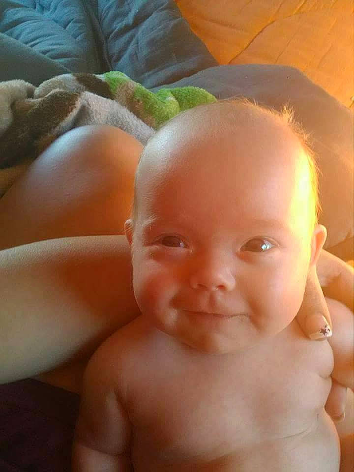 Fallon joined the competition — help win amazing prizes! cheek, child, close_up, ear, face, finger, forehead, girl, hand, head, human_hair_color, infant, joy, lip, mouth, nose, person, skin, toddler