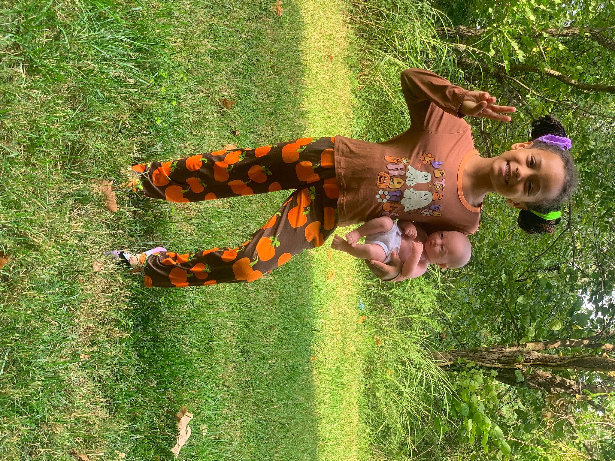 Jazlyn joined the competition — help win amazing prizes! fun, grass, grassland, happy, joy, landscape, lawn, leisure, meadow, pasture, pattern, people_in_nature, person, plant, prairie, sunglasses, tail, tree, trunk