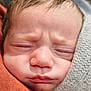 baby, blanket, child, closeup, cozy, cute, expression, fabric, face, hair, infant, newborn, peaceful, person, portrait, resting, skin, sleeping, soft, warm