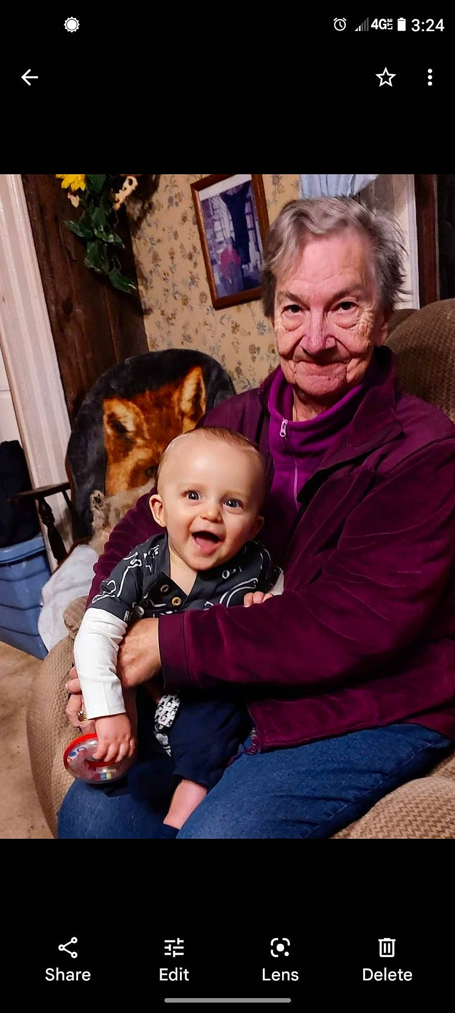 Jaxton joined the competition — help win amazing prizes! baby, chair, child, christmas, comfort, curtain, event, fun, fur, happy, holiday, houseplant, iris, joy, lap, laugh, person, picture_frame, purple, sitting